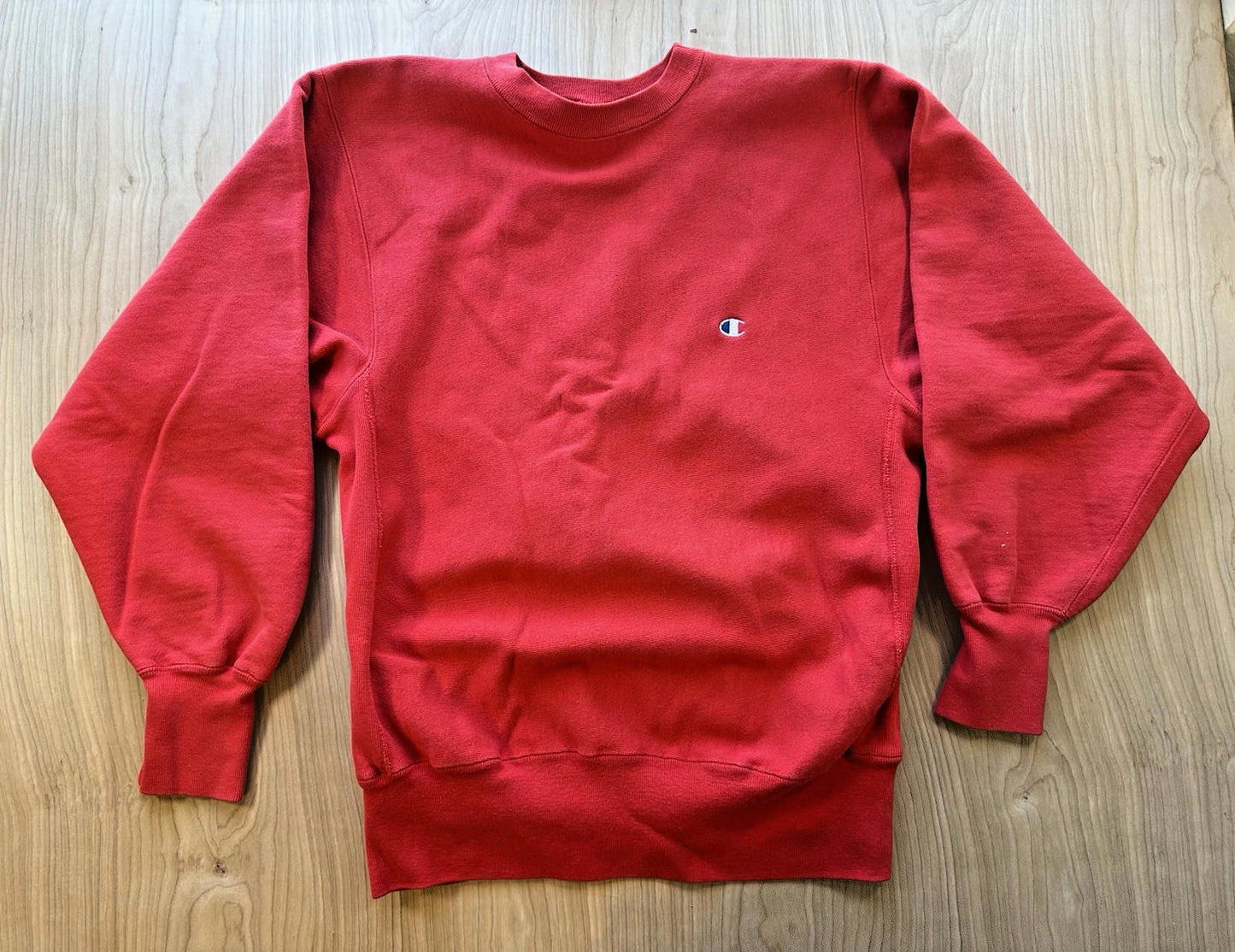 CHAMPION reverse weave LARGE made in USA 90's VINTAGE red