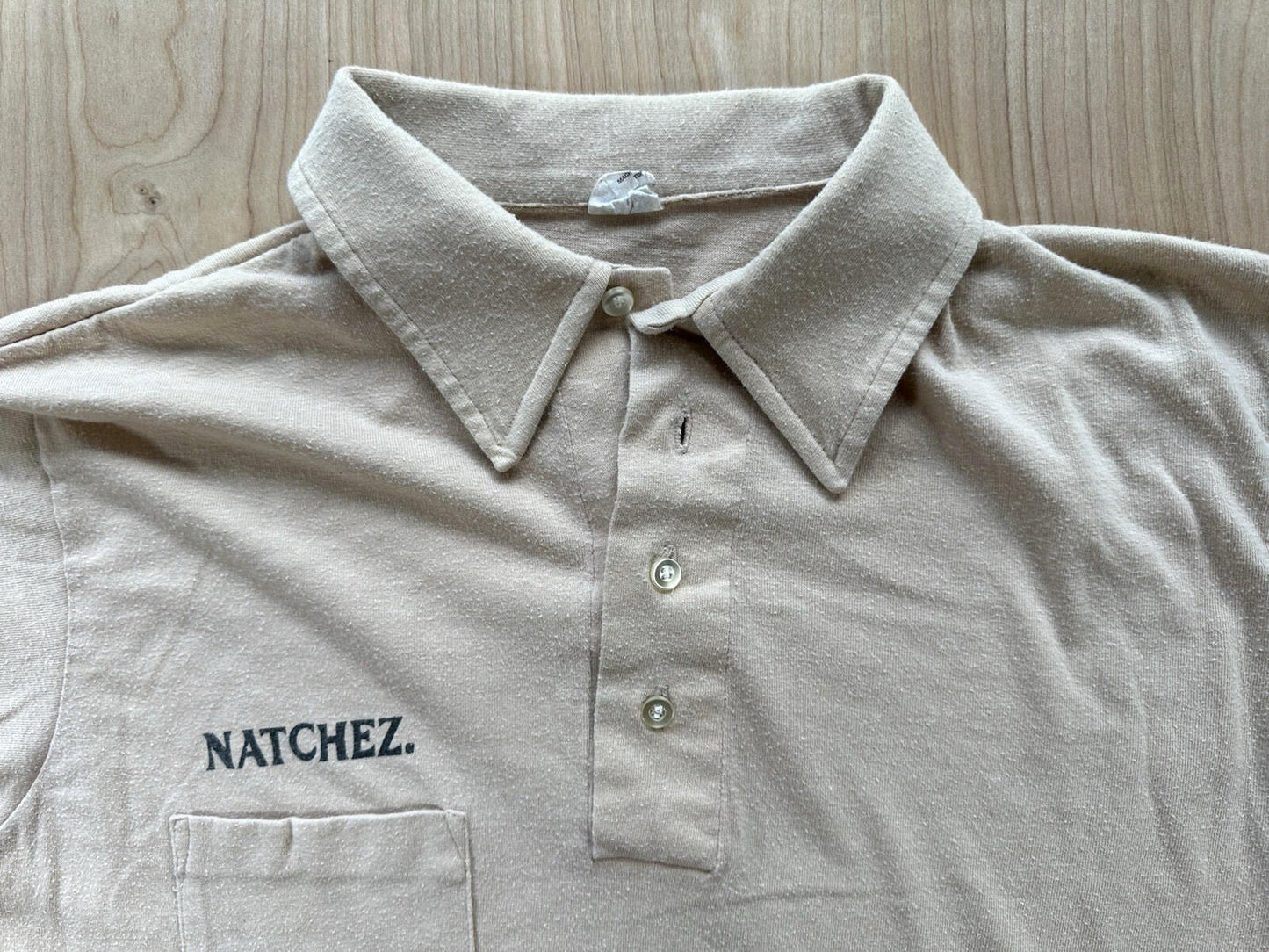 vintage 70's STEAMBOAT shirt NEW ORLEANS natchez LARGE pocket 2 sided RARE