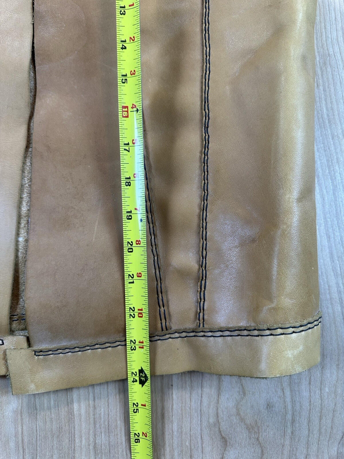 vintage 1970's LEATHER VEST handmade rough BIKER rocker STONER hippy BOHO