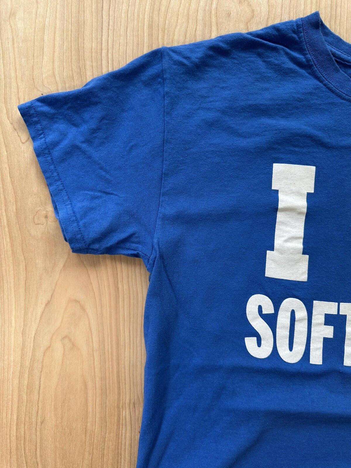 vintage DUKE UNIVERSITY i love SOFTBALL t shirt MEDIUM blue COTTON