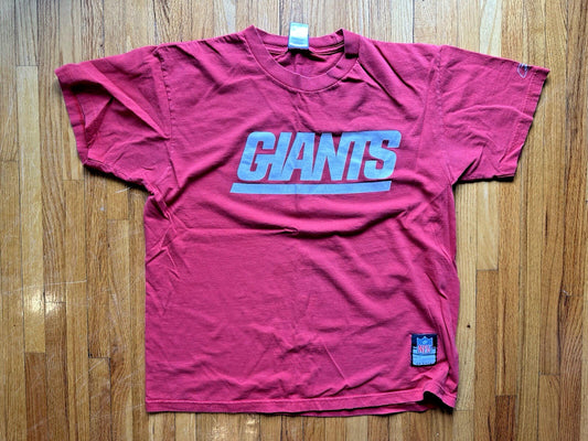 Giants Reebok Team Apparel ON FIELD shirt in red RARE NY MEDIUM football