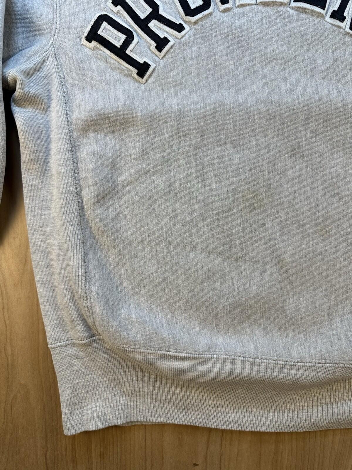 vintage 90's CHAMPION reverse weave SWEATSHIRT gray PROVIDENCE R.I. preppy LARGE