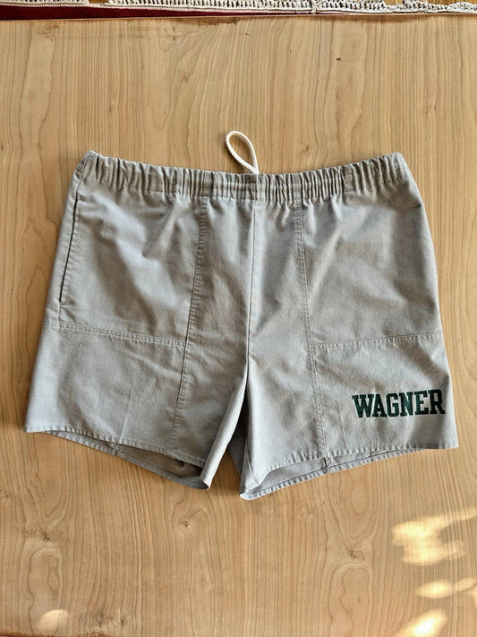 vintage 70's WAGNER college COACH SHORTS draw string GYM medium tag HC STYLEE