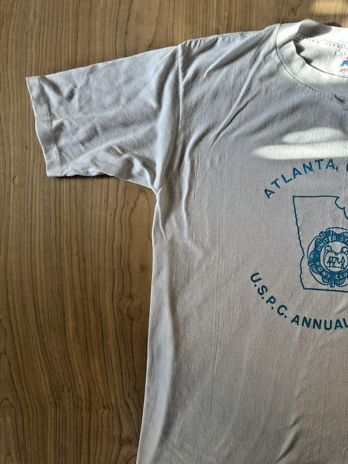 vintage 1989 PONY CLUB annual meeting T SHIRT white SINGLE STITCH Atlanta GA