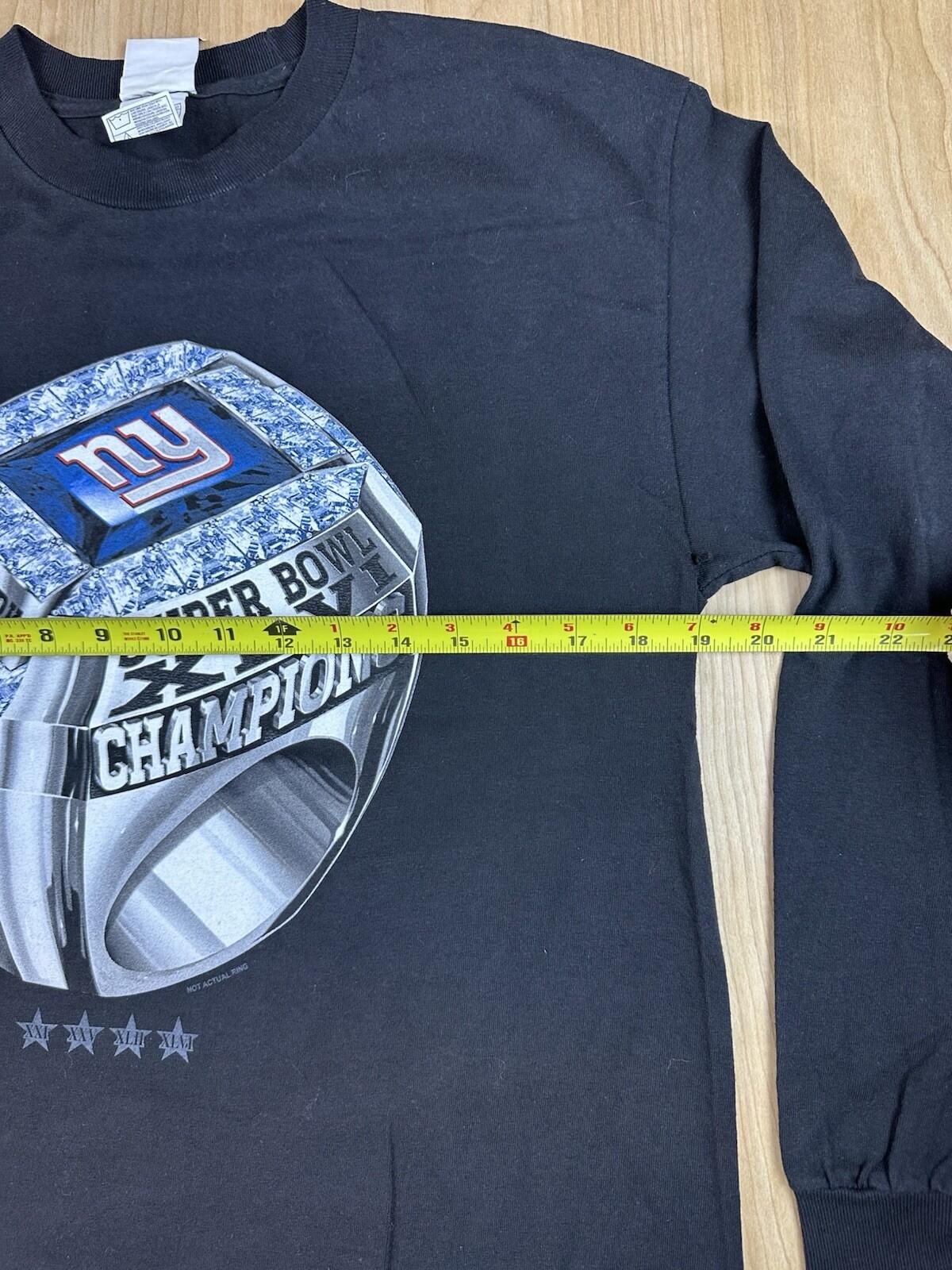 2009 NEW YORK GIANTS black long sleeve T SHIRT nfl NEVER WORN NEW xl
