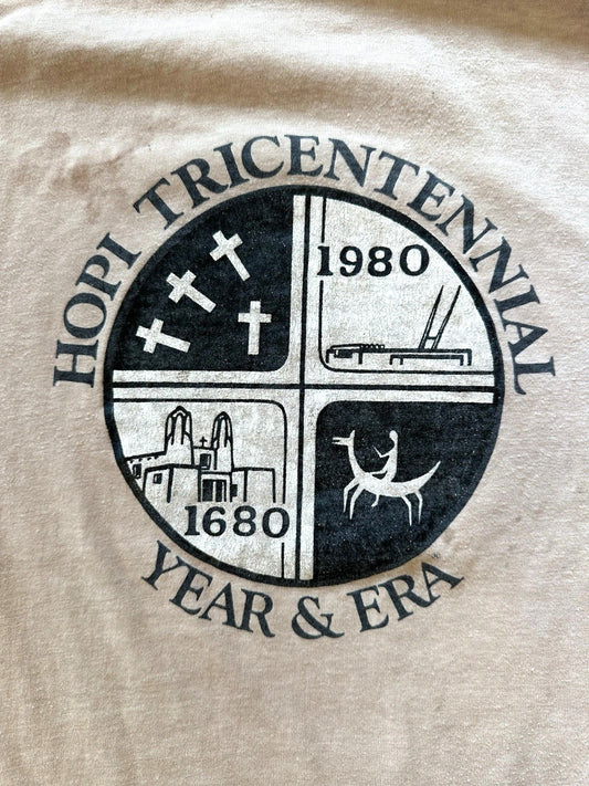 vintage 1980 HOPI INDIAN tricentennial T SHIRT single stitch MEDIUM rare