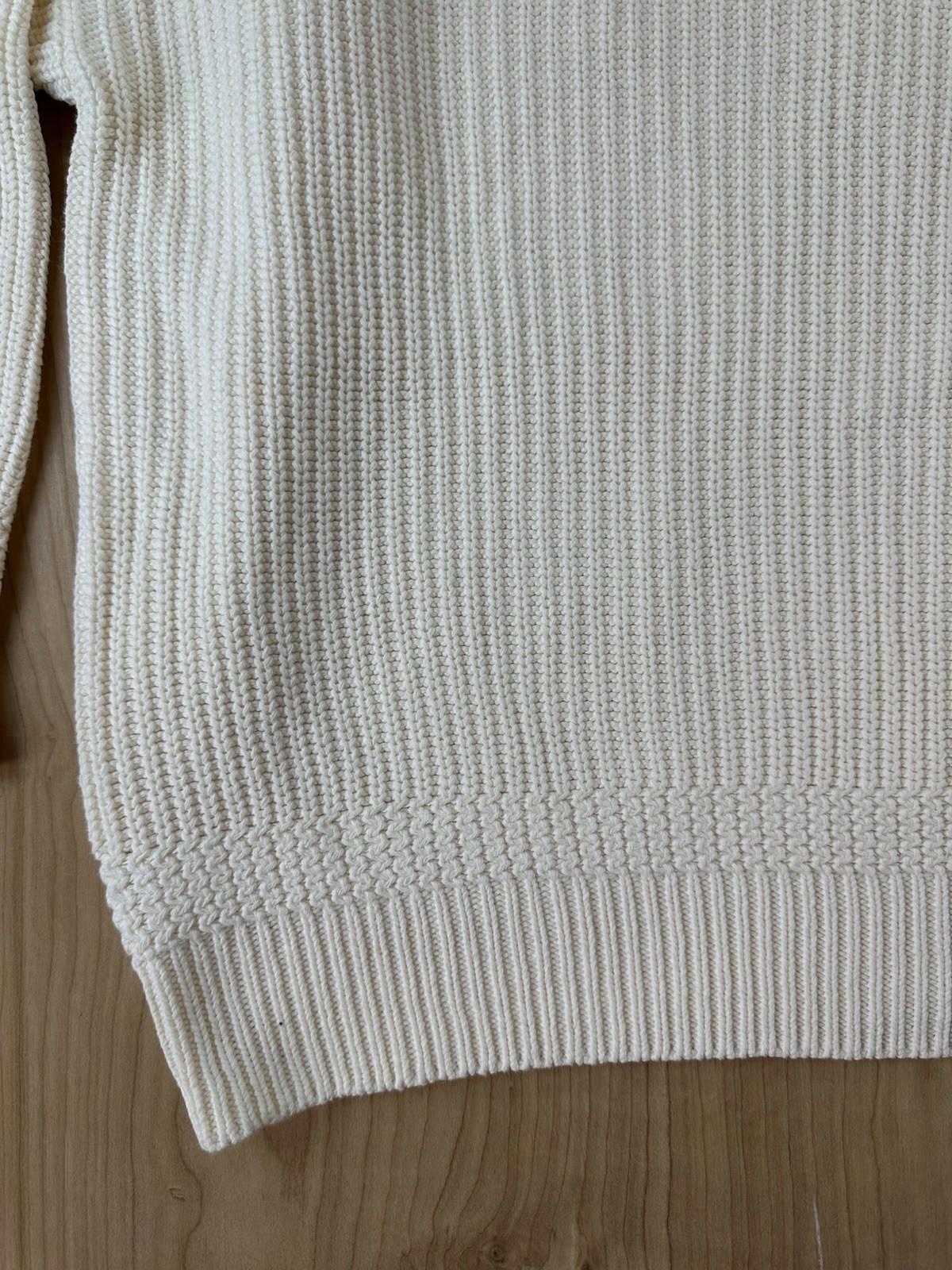 vintage 80's EDDIE BAUER henly SWEATER ribbed LARGE cotton FISHERMAN preppy