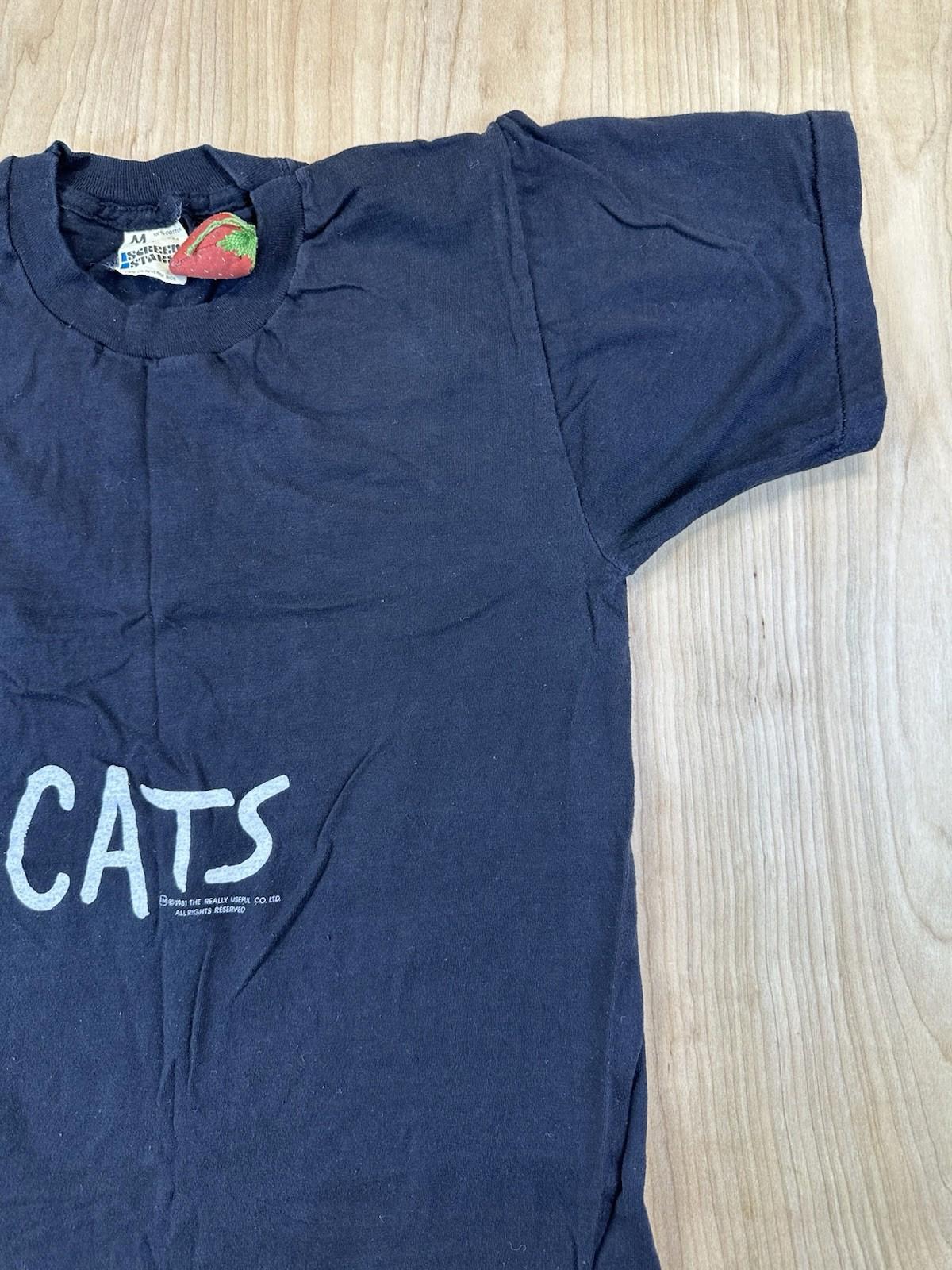 vintage 1981 CATS broadway musical DEADSTOCK T SHIRT screen stars NEVER WORN med