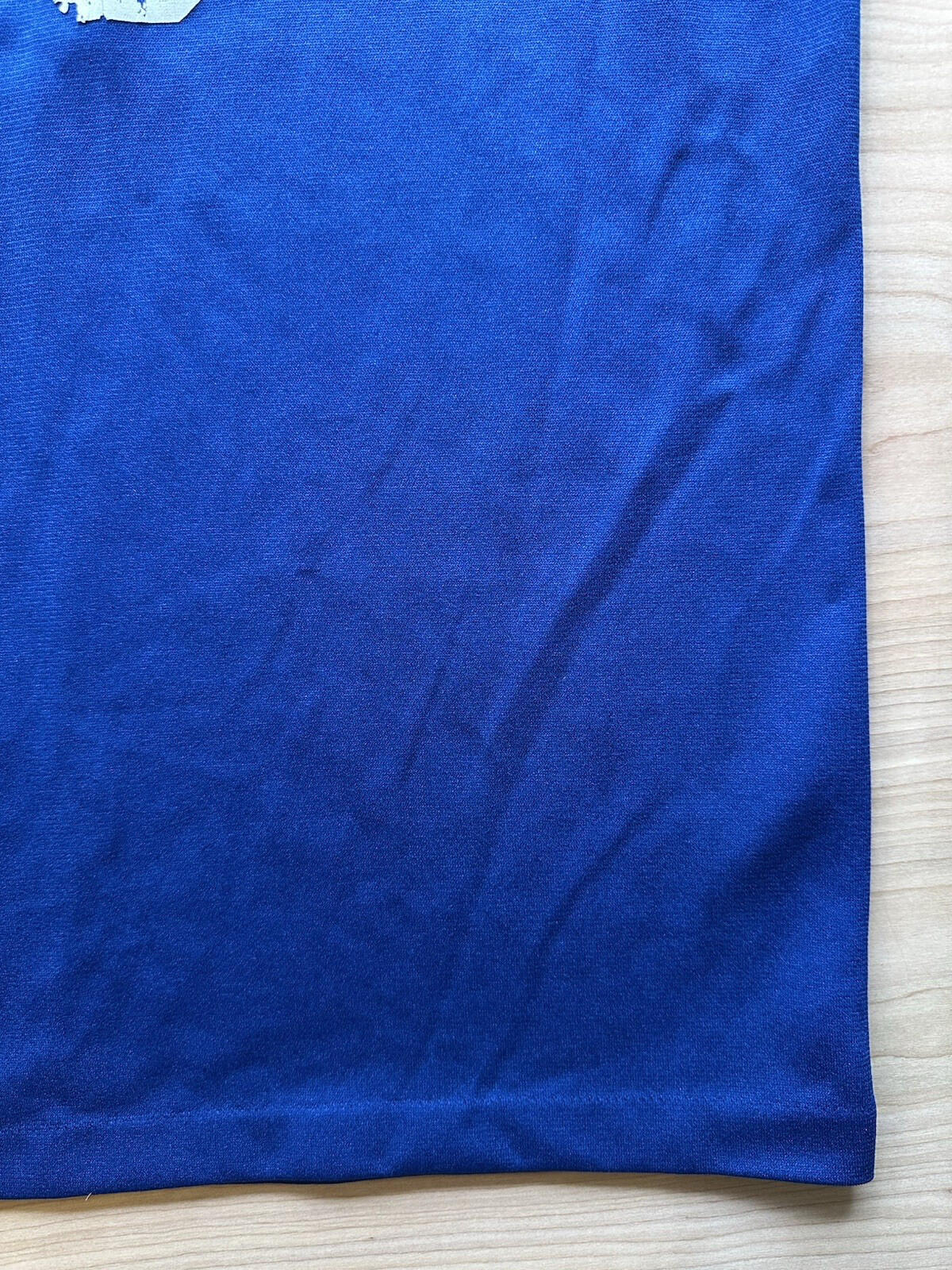 vintage 90's BASKETBALL jersey LARGE blue and white ringer FADED worn #10 NJHC