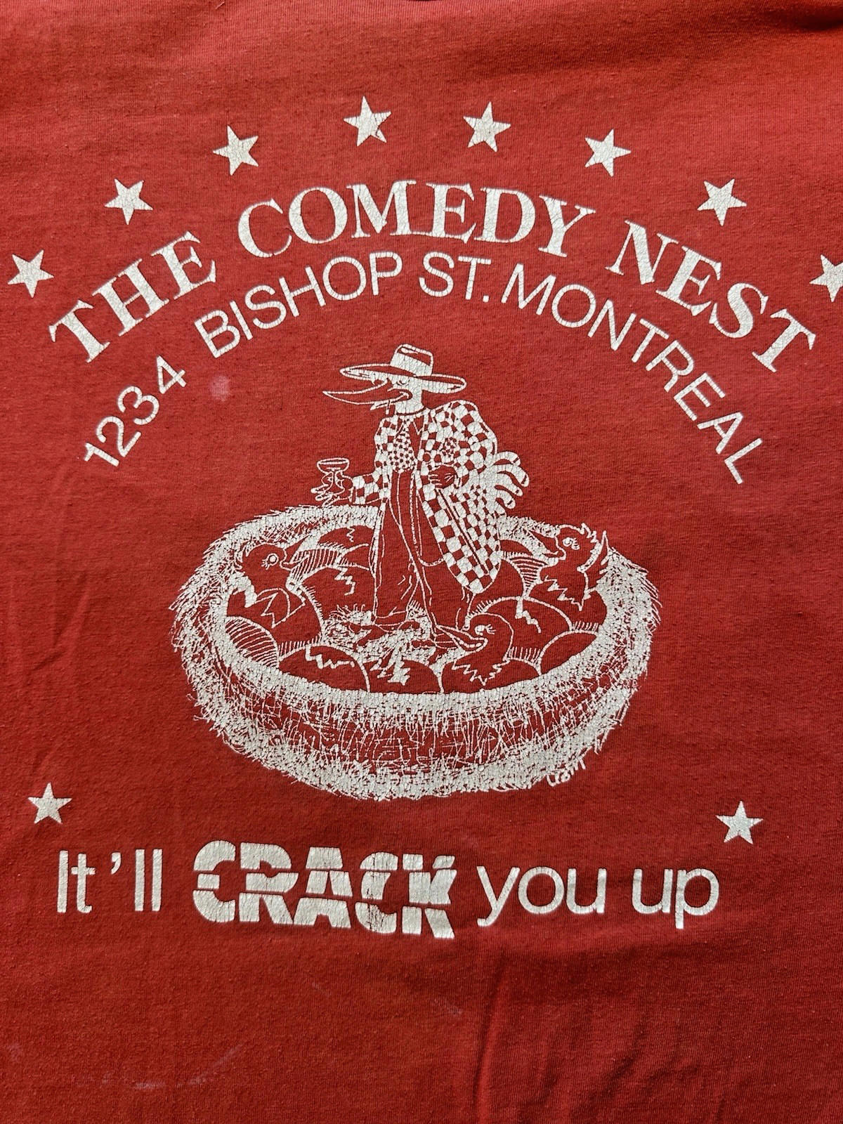 1980 COMEDY CLUB vintage T SHIRT the comedy nest MONTREAL single stitch VINTAGE