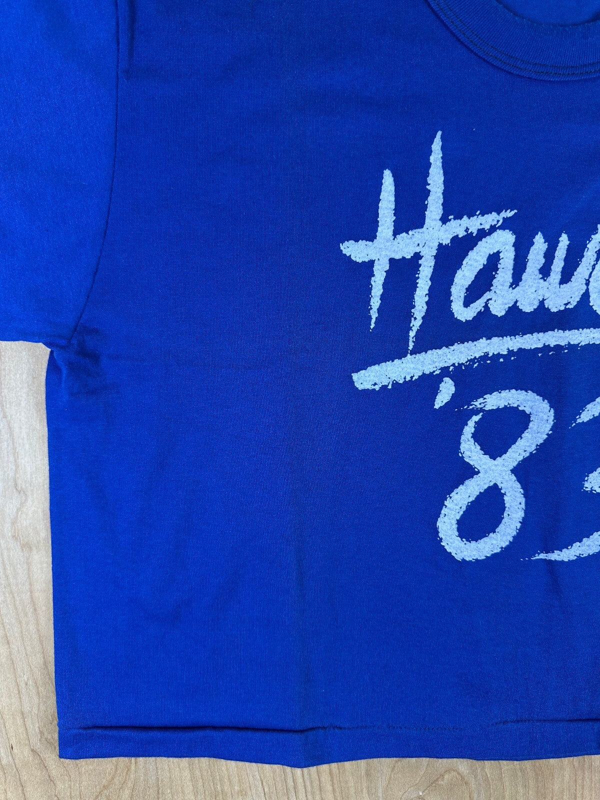 Vintage 80s Hawaii '83 crop top Single Stitch xlarge boxy loose summer made usa