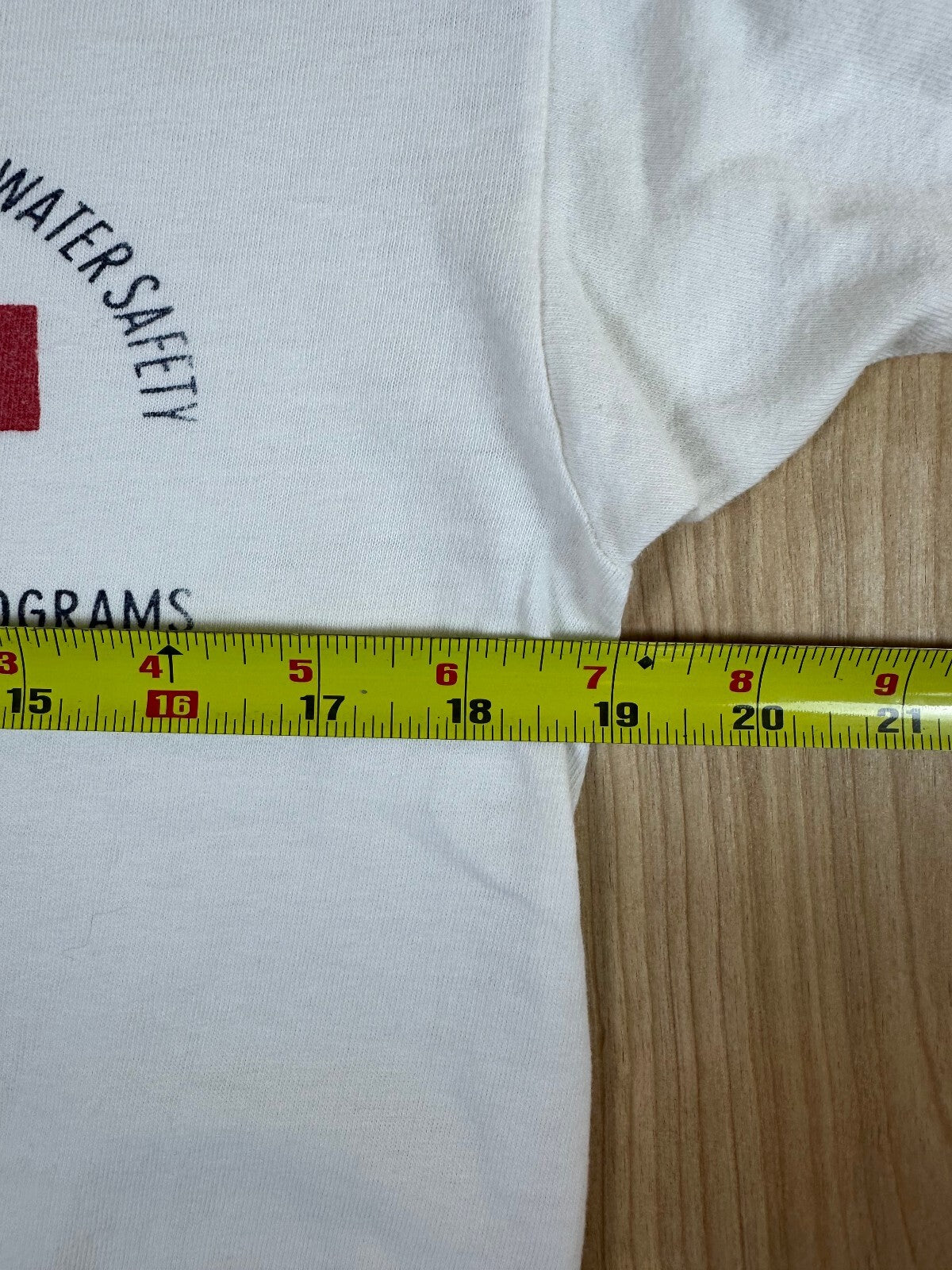 Vintage 80s Champion First Aid Ringer tshirt Single Stitch 100% cotton made usa