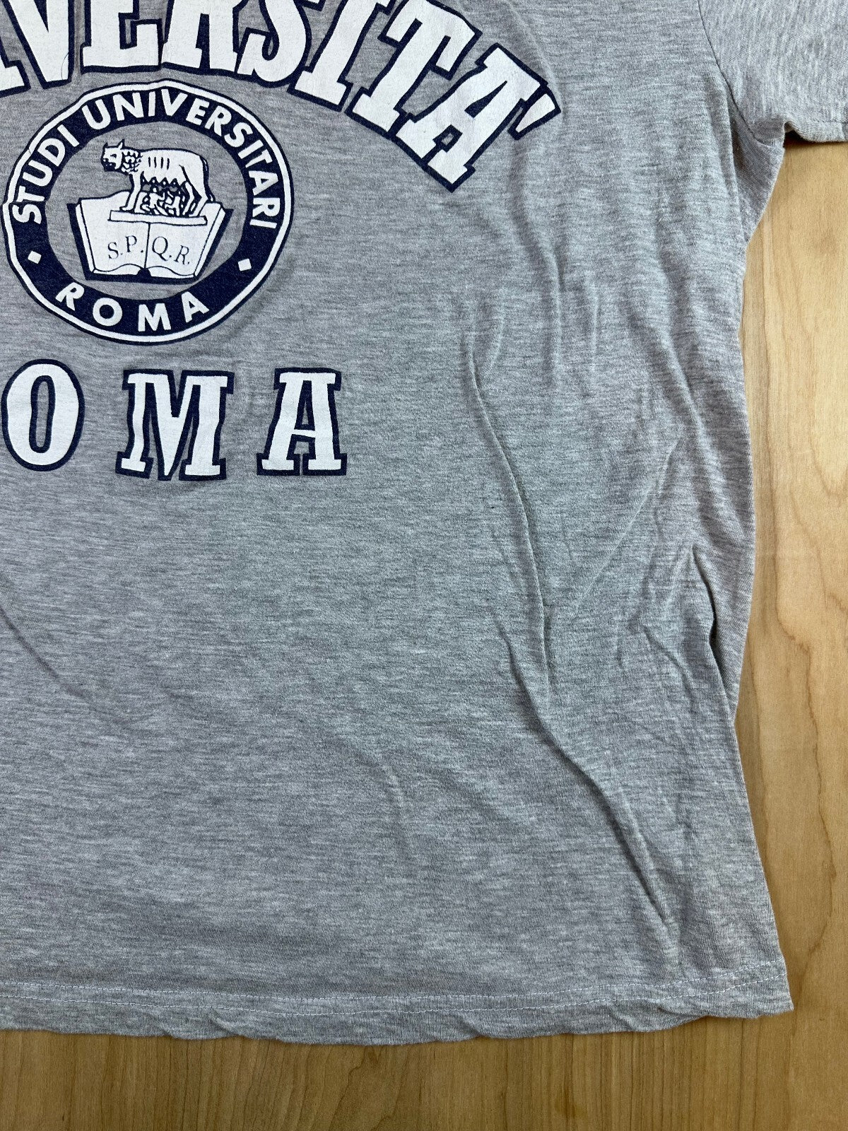 Vintage 90s Universita Roma tshirt xxl 100% cotton italy university rome college