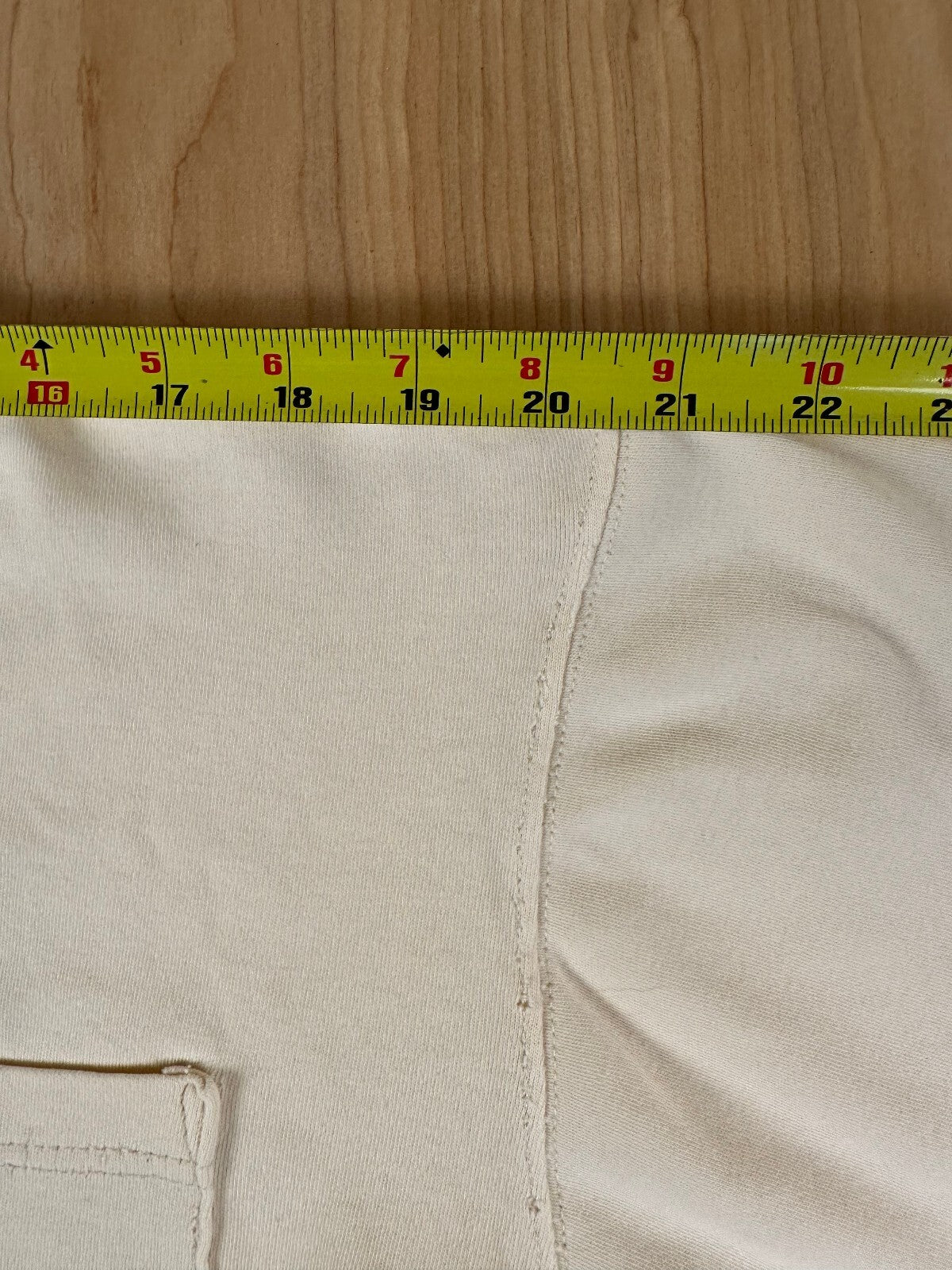 Vintage 90s Eddie Bauer crop top pocket tshirt medium 100% cotton made usa gorp