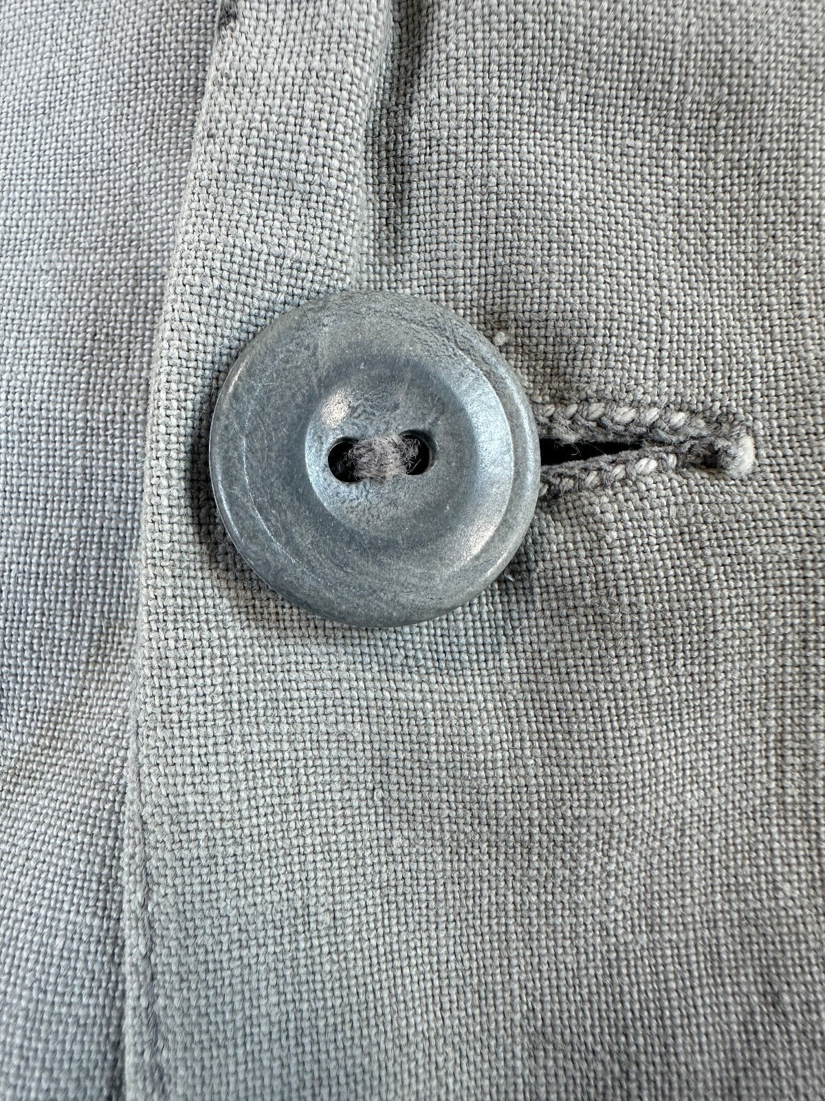 Vintage 70s Chore Jacket large cotton gray workwear shirt jacket barn coat