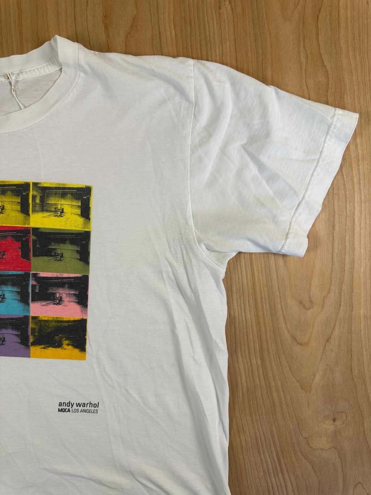 Vintage 90s Andy Warhol moca los angeles tshirt small cotton iconic pop art