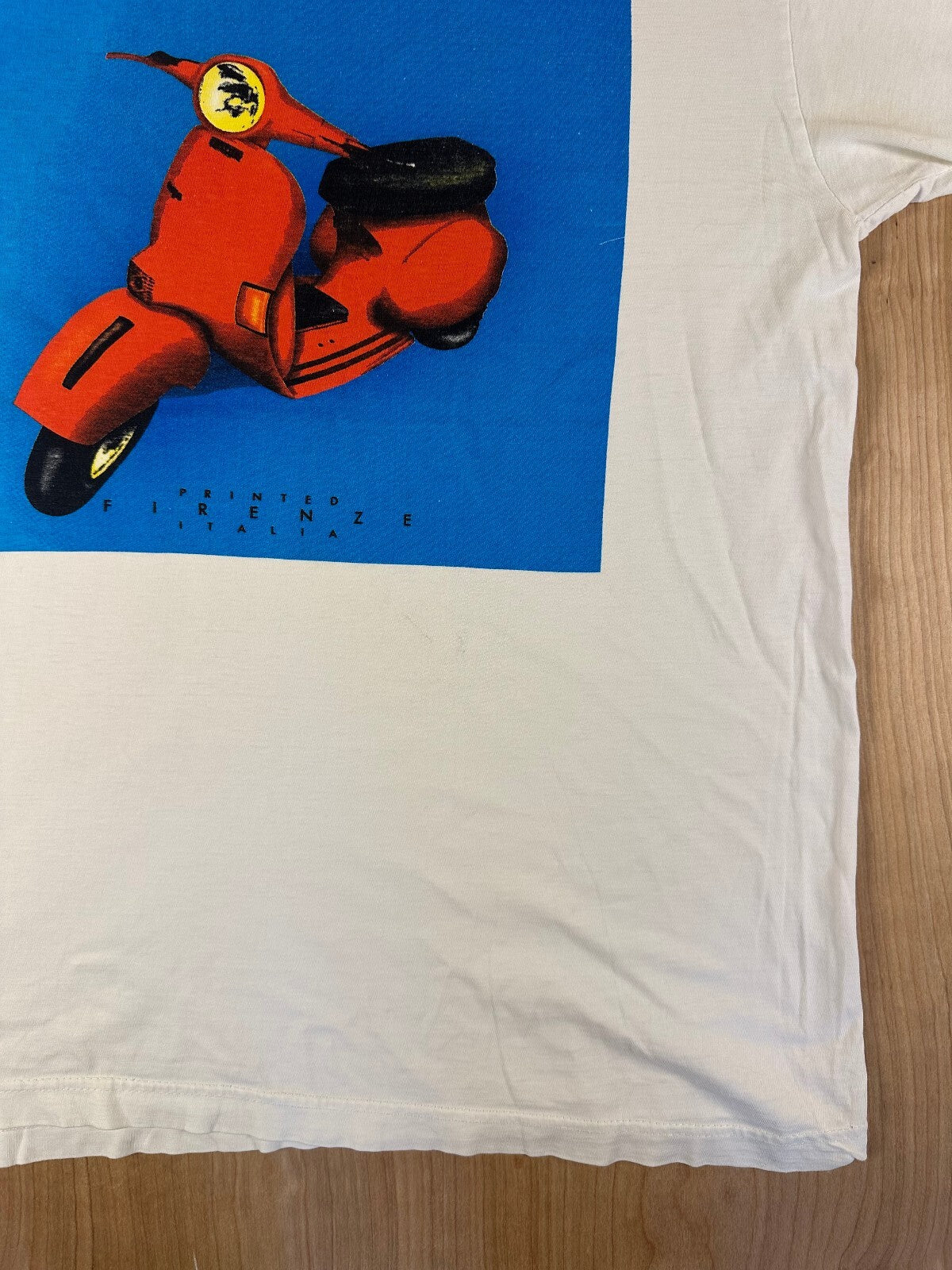 Vintage 80s Firenze Itallia tshirt medium scooter vespa italy pop art