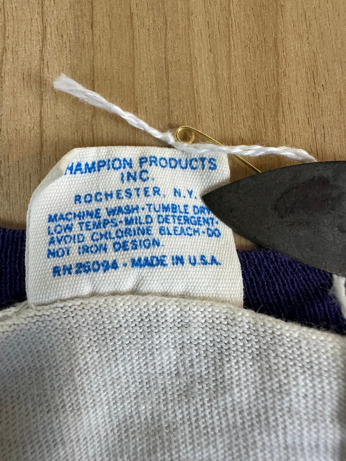 Vintage 80s Champion First Aid Ringer tshirt Single Stitch 100% cotton made usa