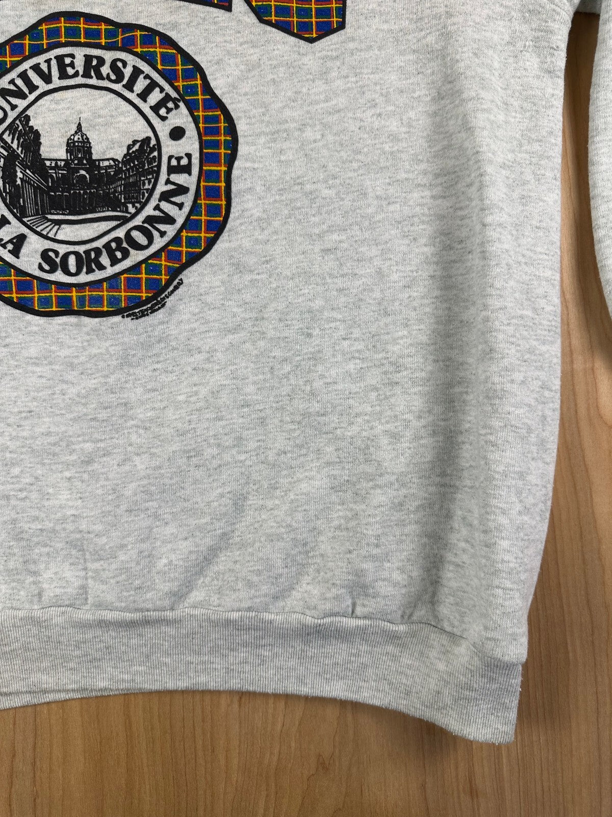Vintage 90s Universite De La Sorbonne Paris Sweatshirt fruit of the loom xlarge