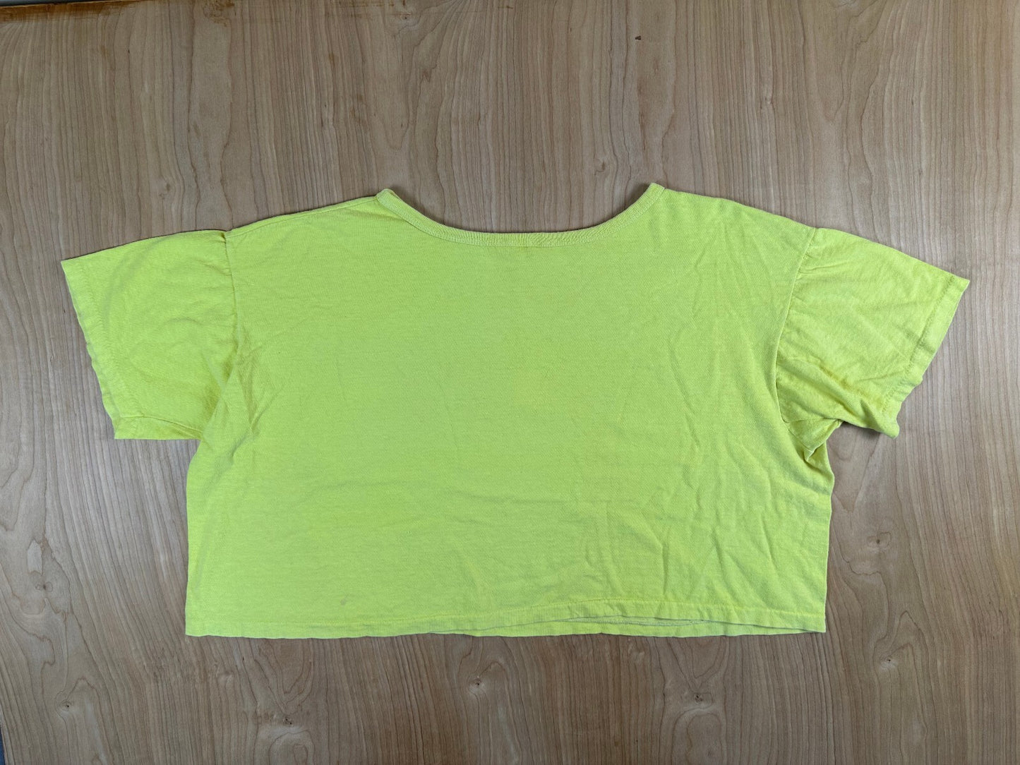 Vintage 80s Virgin Gorda British Virgin Islands single stitch crop top cotton