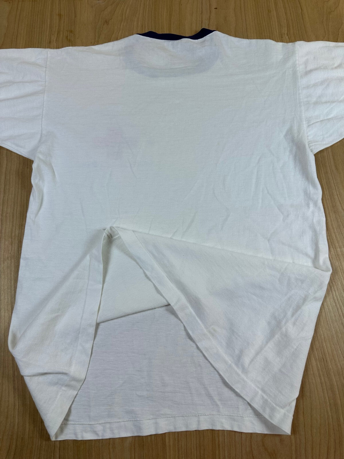 Vintage 80s Champion First Aid Ringer tshirt Single Stitch 100% cotton made usa