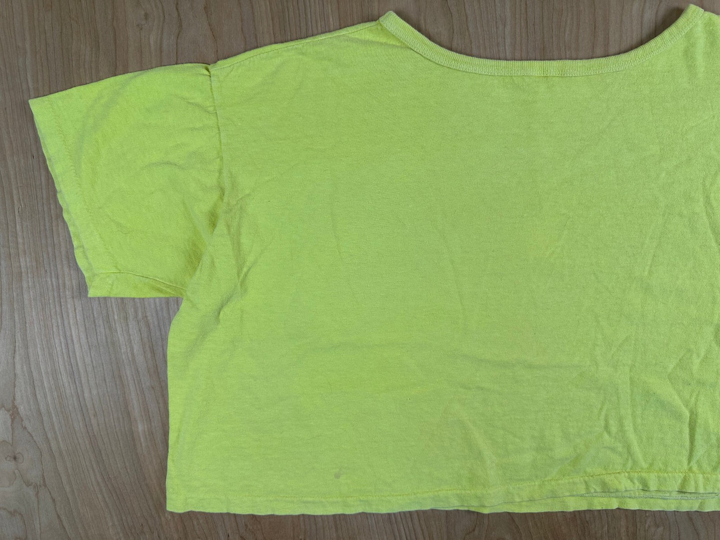 Vintage 80s Virgin Gorda British Virgin Islands single stitch crop top cotton