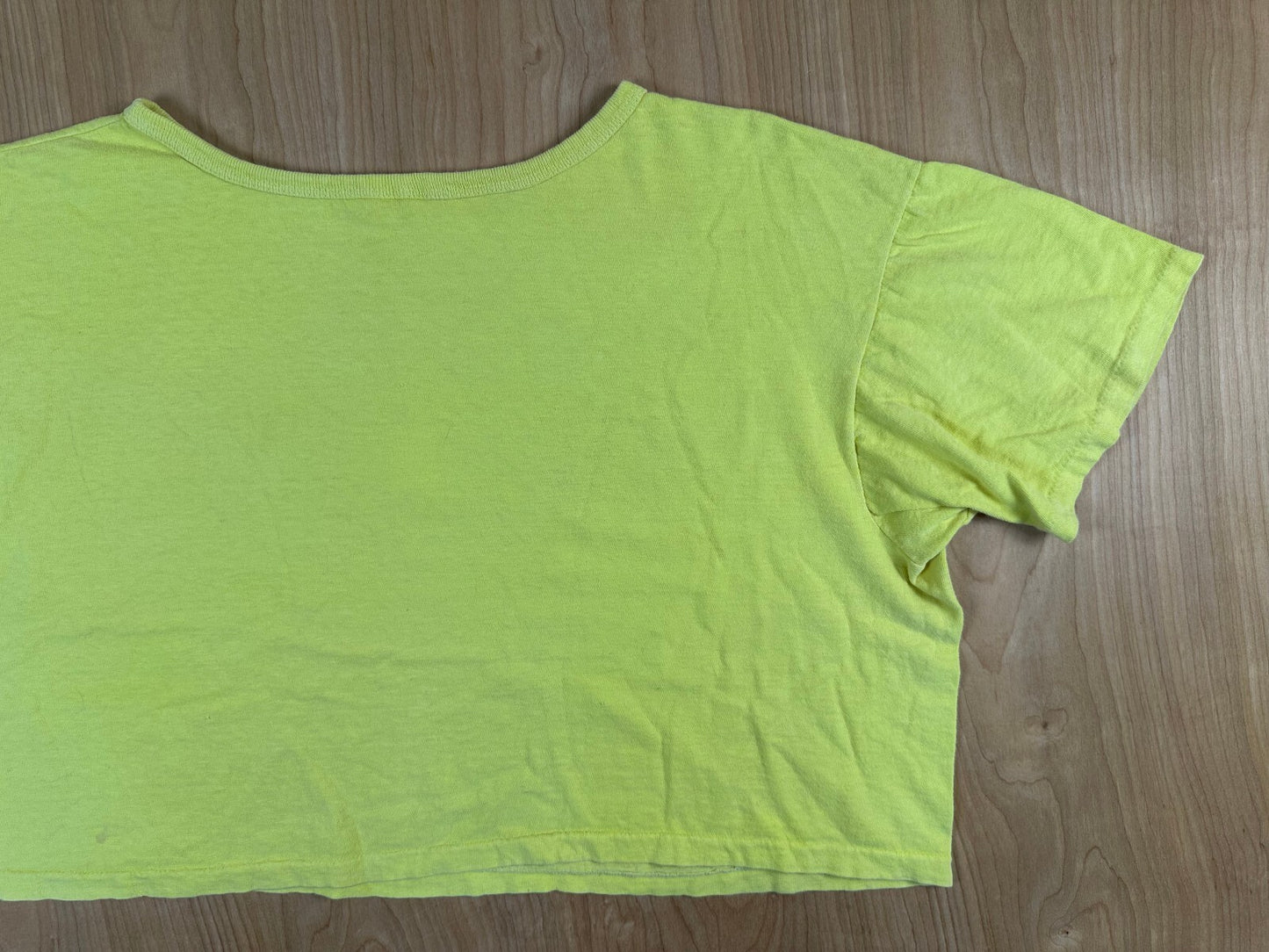 Vintage 80s Virgin Gorda British Virgin Islands single stitch crop top cotton
