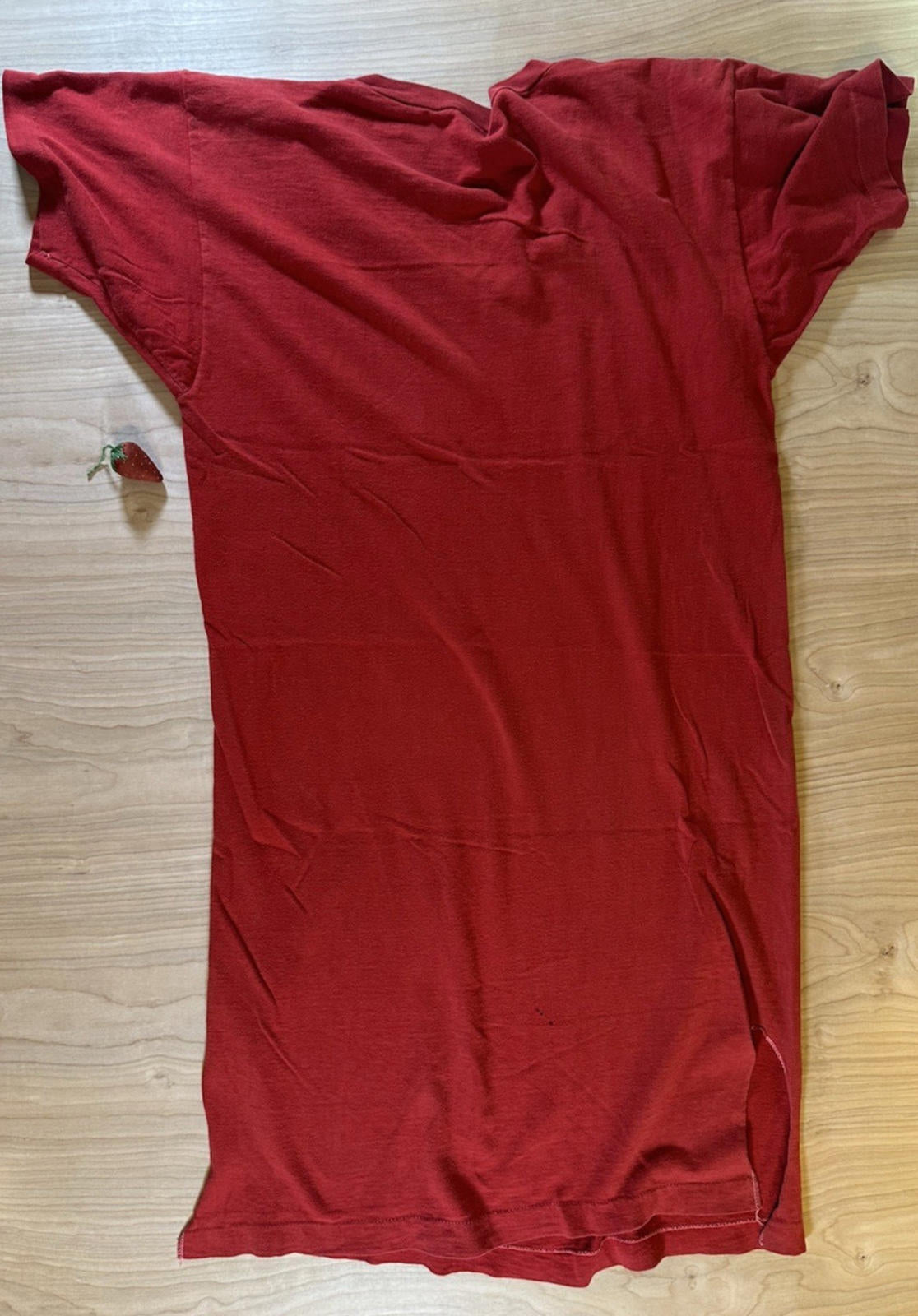 true vintage 1950's CHAMPION sleep shirt PHI SIGMA KAPPA amherst u RED medium