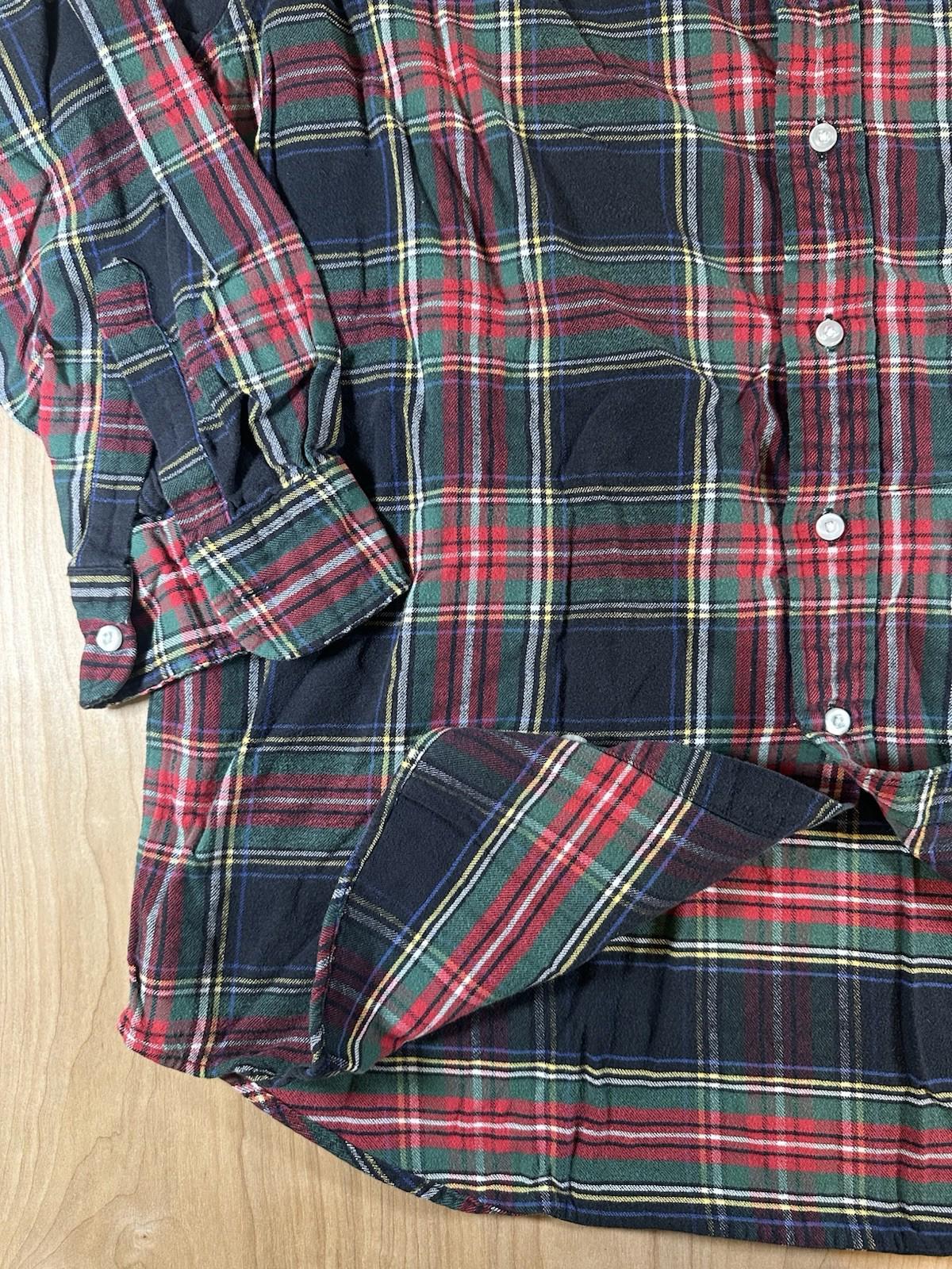 vintage 1980's LL BEAN flannel LONG SLEEVE worn SOFT preppy XTRA LARGE classic