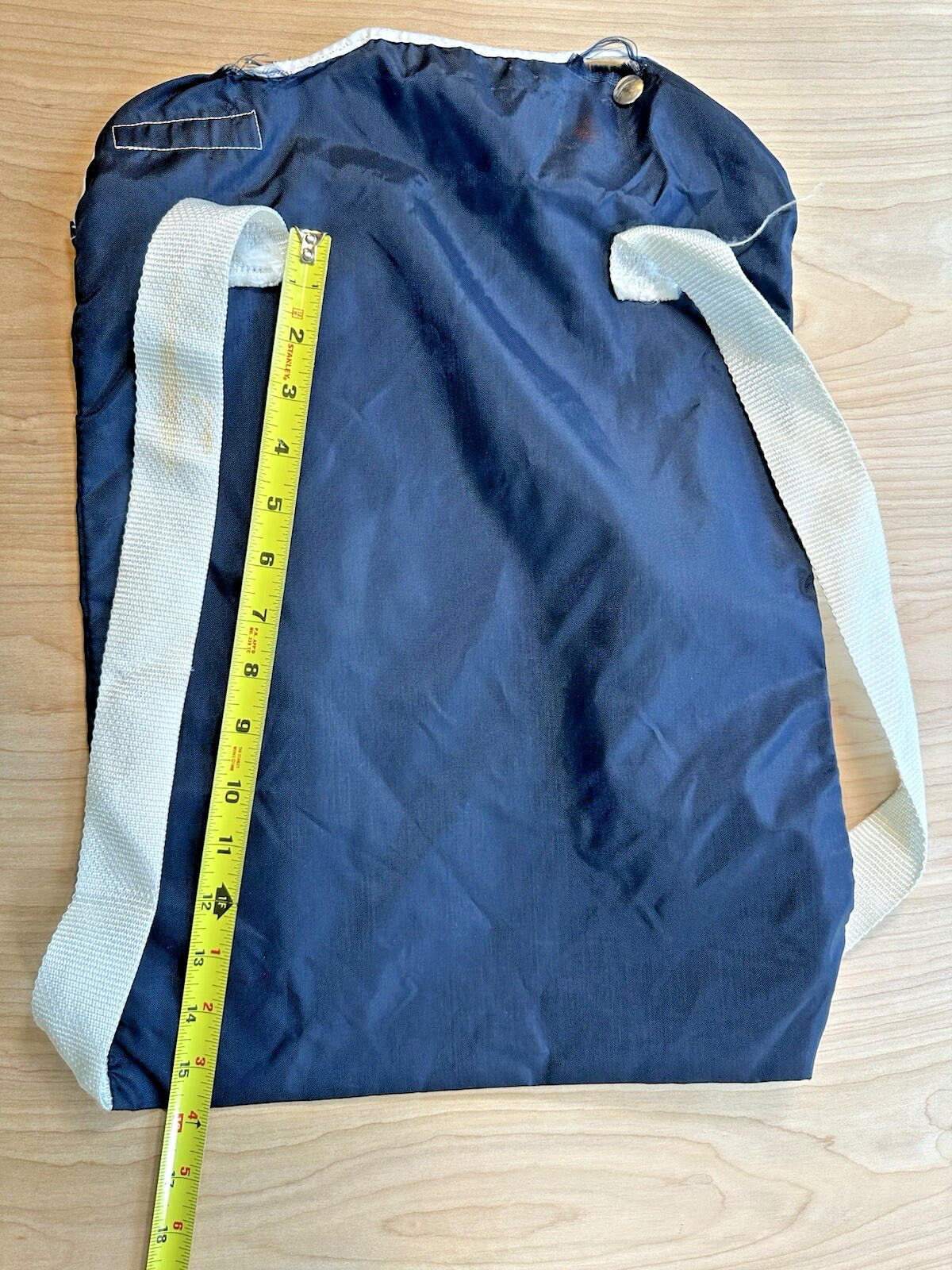 Vintage McDONALDS Nylon PROMO Backpack Bag Navy Blue ☆ Me I'm the One!