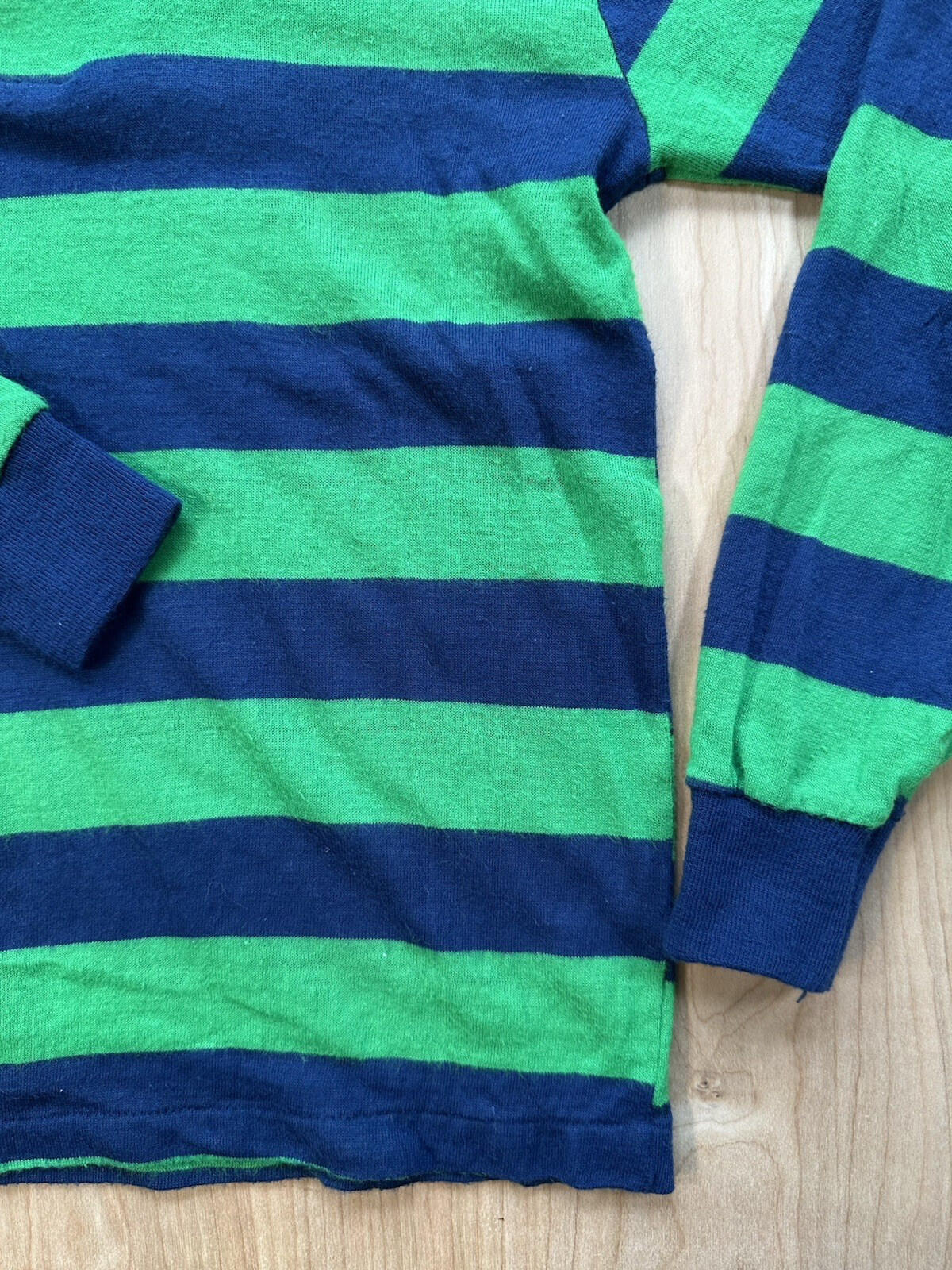 vintage 70's childrens RUGBY blue and green SEARS boys PERMA-PREST preppy