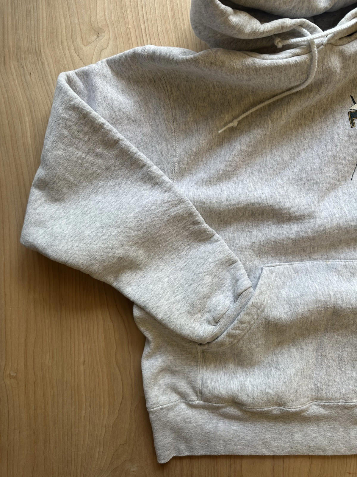 vintage 1980's TRINITY SCHOOL FENCING TEAM double lined HOODED SWEATSHIRT santee