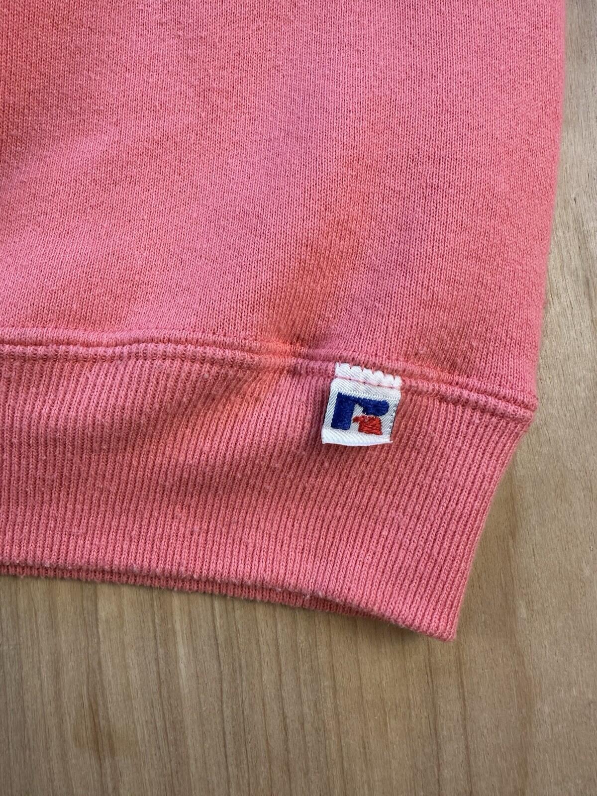 vintage 80's GREAT ADVENTURE sweatshirt RUSSELL ATHLETIC USA made XXL pink