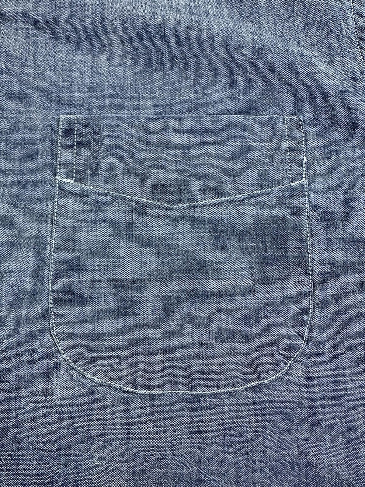 2019 J CREW chambray EVERY STITCH CONSIDERED tag MEDIUM organic cotton SLIM FIT