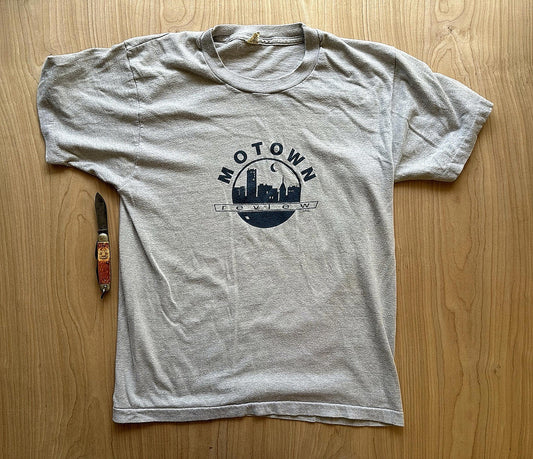 vintage 80's MOTOWN REVIEW single stitch T SHIRT soul music DETROIT records