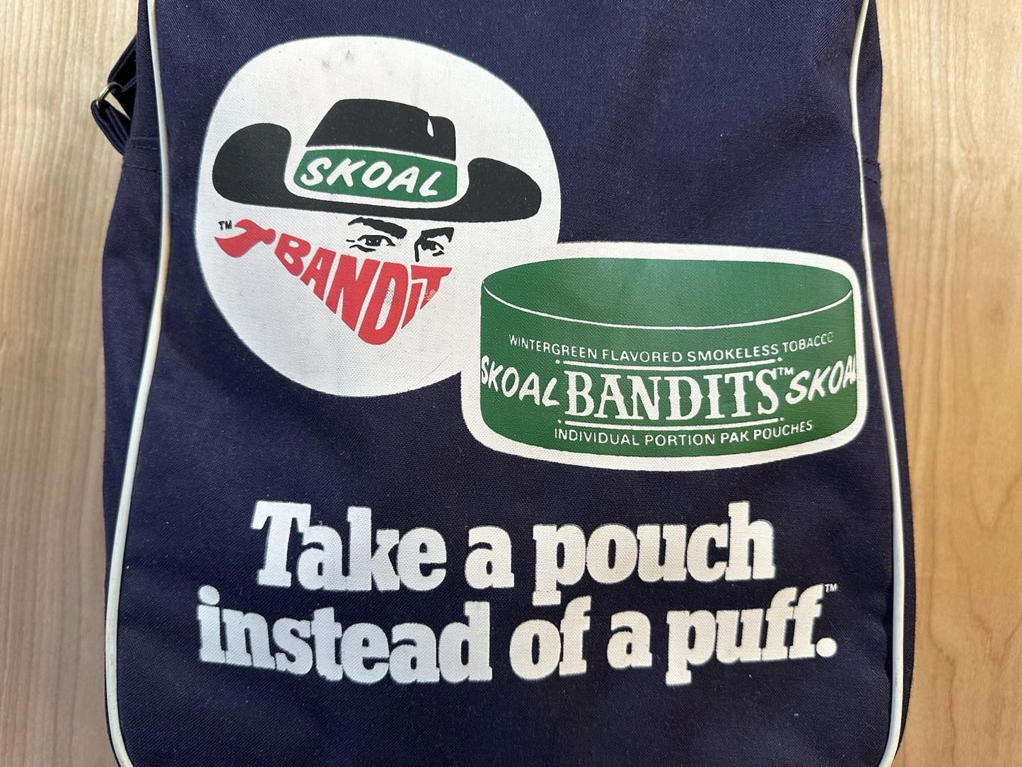 vintage 1984 NY YANKEES skoal bandits PROMOTIONAL BAG mint NEVER USED baseball