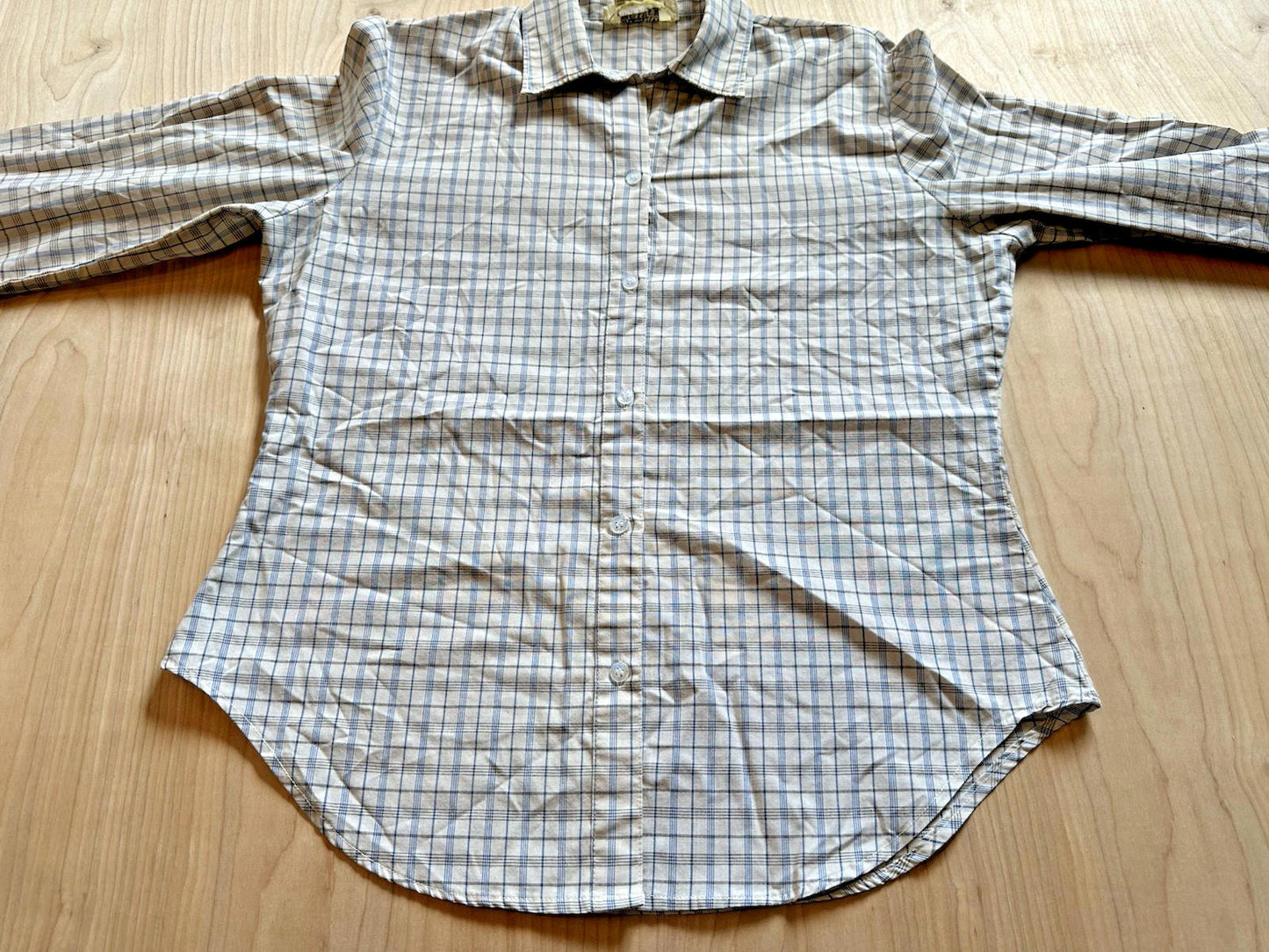 vintage 80's womans BLOUSE button up lightwieght STUART LANG disco NEW WAVE