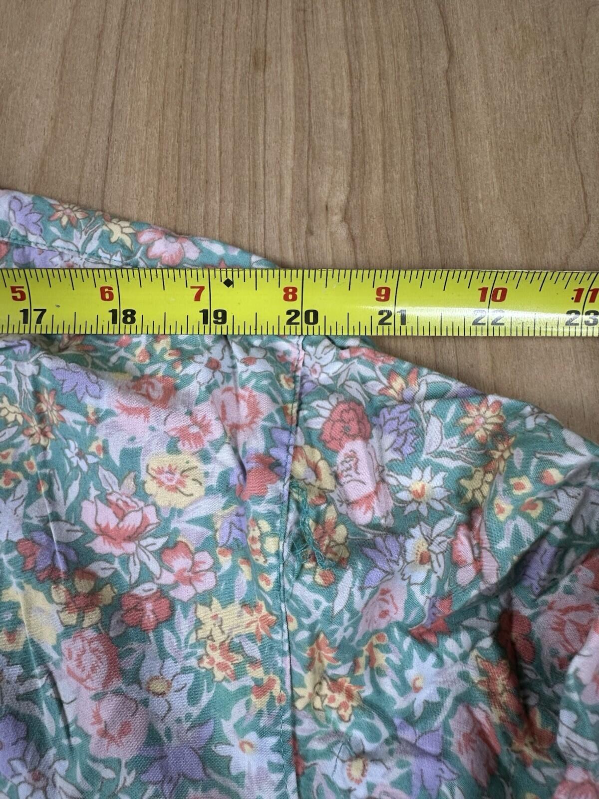 vintage 90's GAP floral BLOUSE lightweight COTTON small COUNTRY preppy BUTTON UP