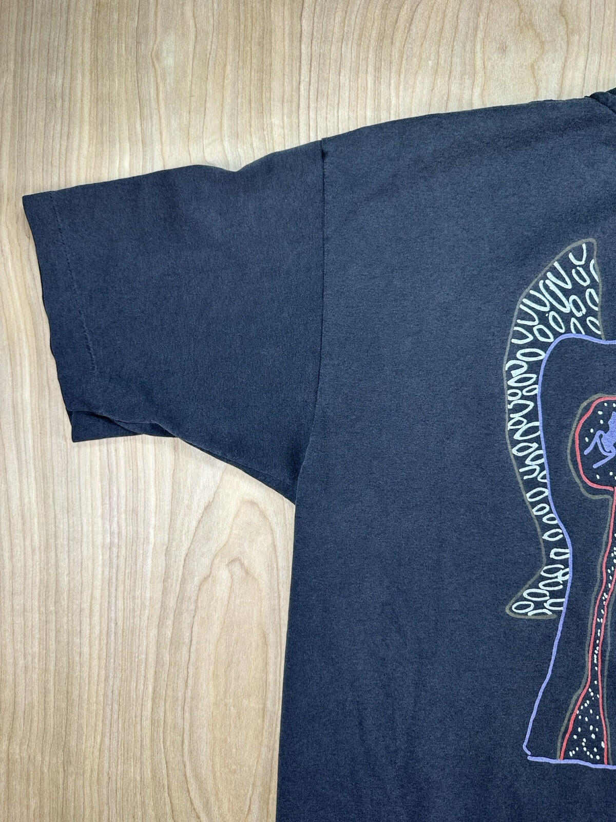 vintage 90's SANTANA TOUR 1990 t shirt BLACK extra large HANES 50/50