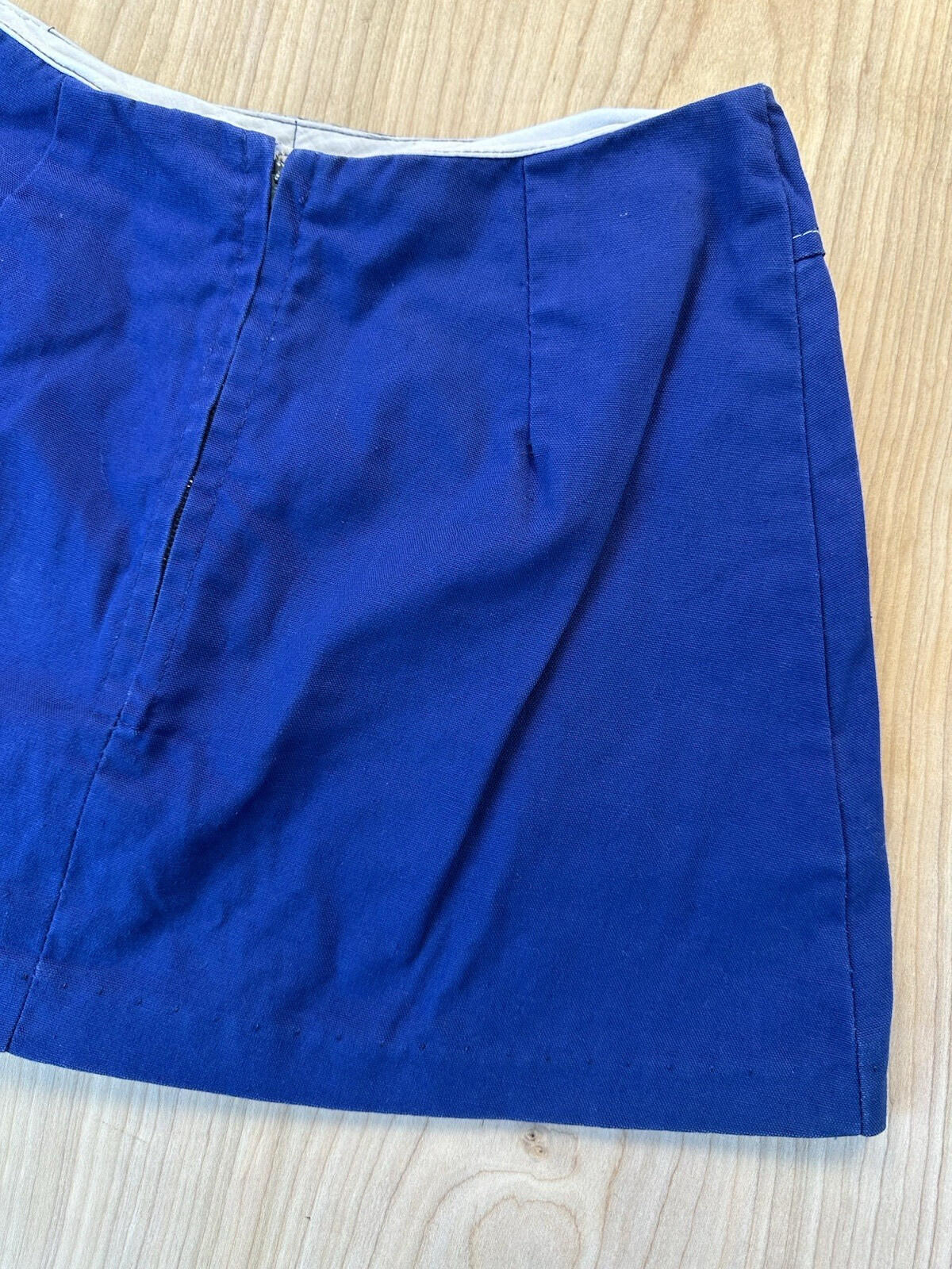 vintage 80's NAUTICAL blue ANCHOR embroidered SKORT/MINI DRESS 25" waist