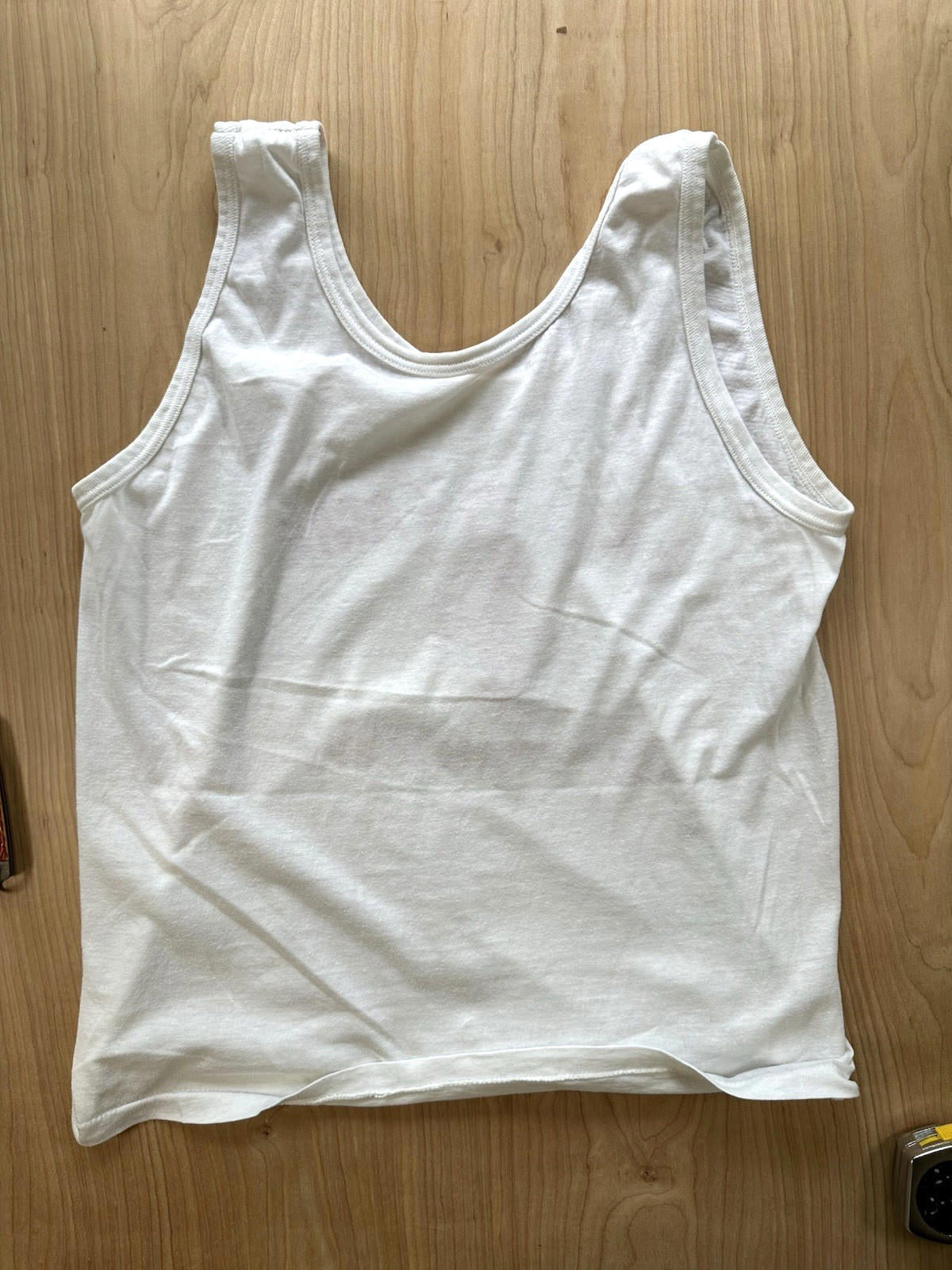 vintage 1980's BASKETBALL CAMP tank top SINGLE STITCH hall of fame LARGE