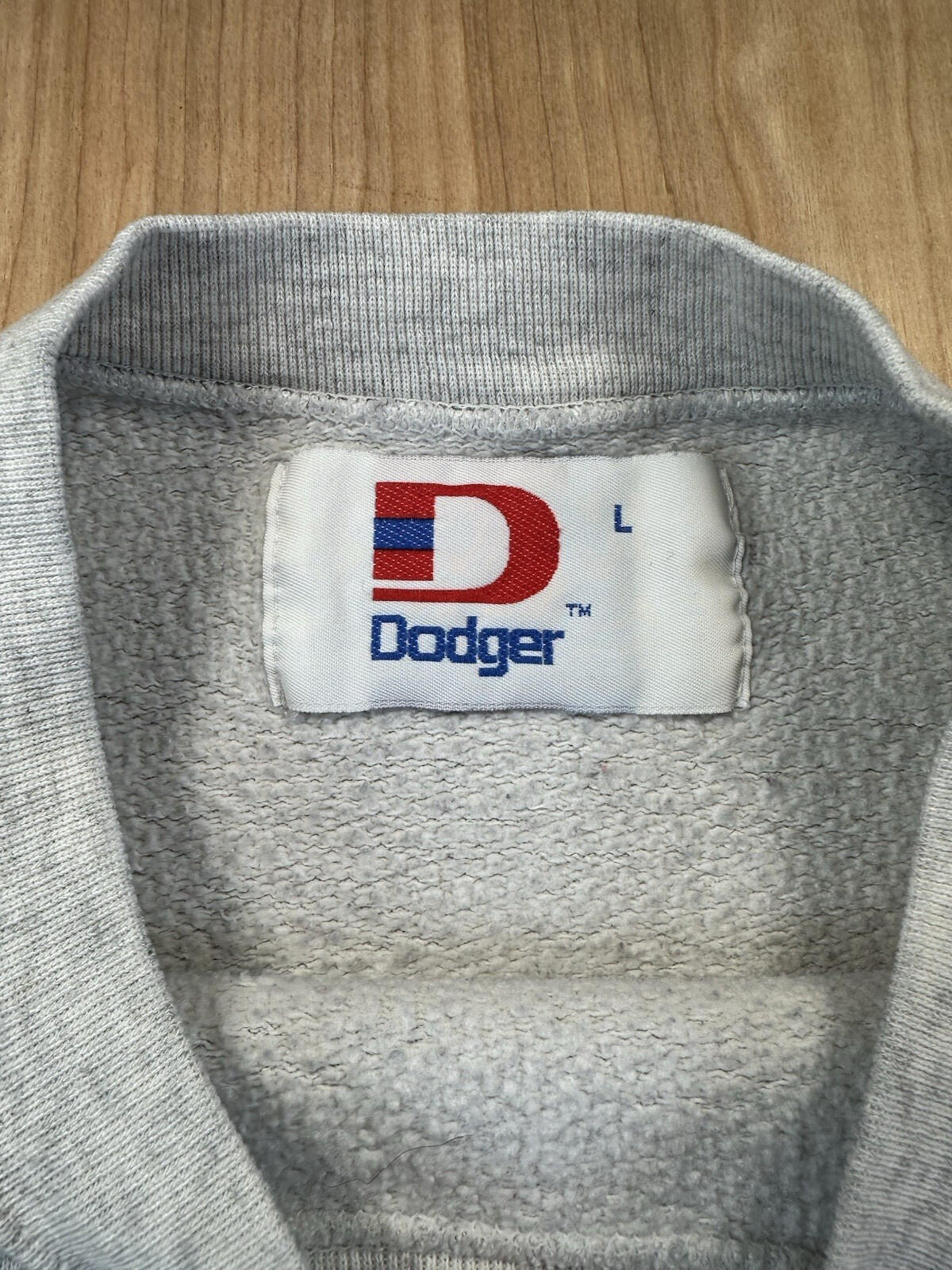vintage 80's PENN STATE sweatshirt L double sided print DODGER tag PAINT SPLAT