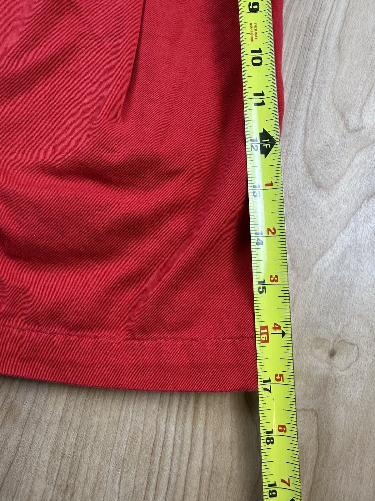 vintage 80's ESPRIT red pleated SHORTS all COTTON size 11/12 preppy NEW WAVE
