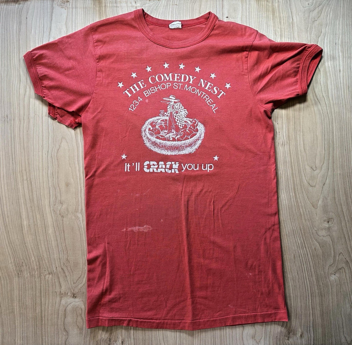 1980 COMEDY CLUB vintage T SHIRT the comedy nest MONTREAL single stitch VINTAGE