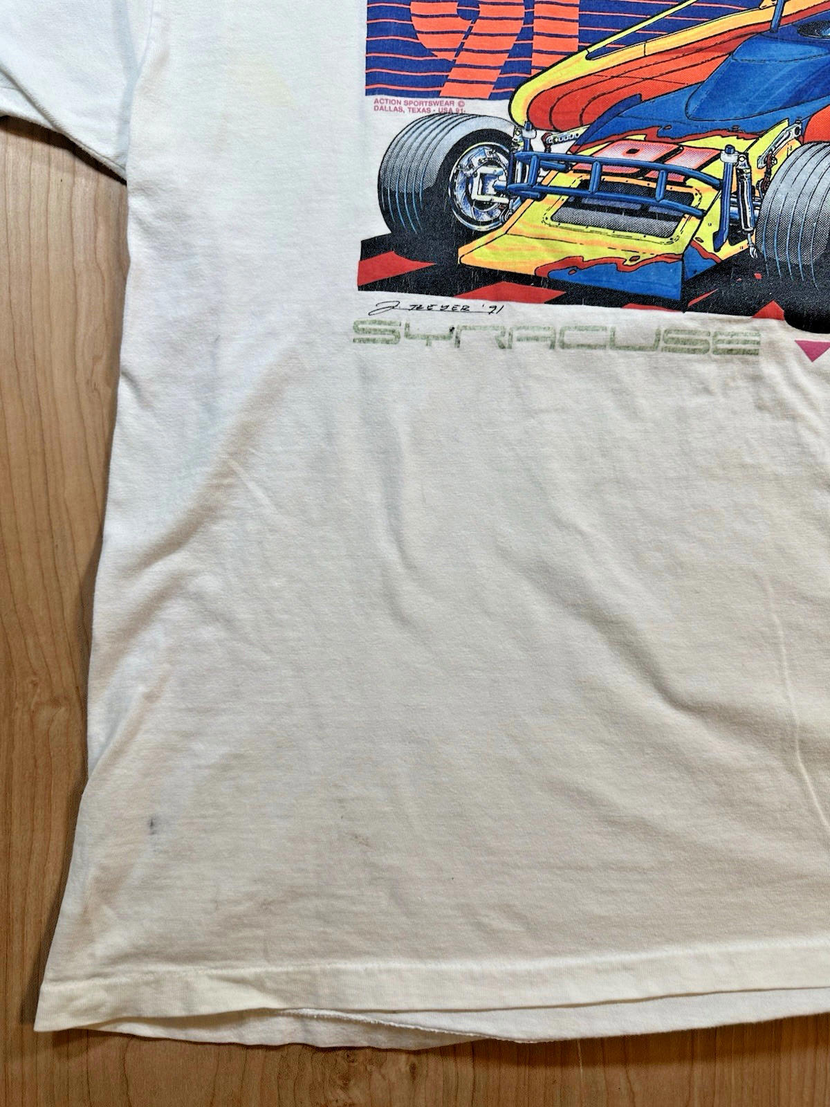 vintage SUPER DIRT WEEK 1991 t shirt HOT ROD funny car MILLER XXL hanes beefy t