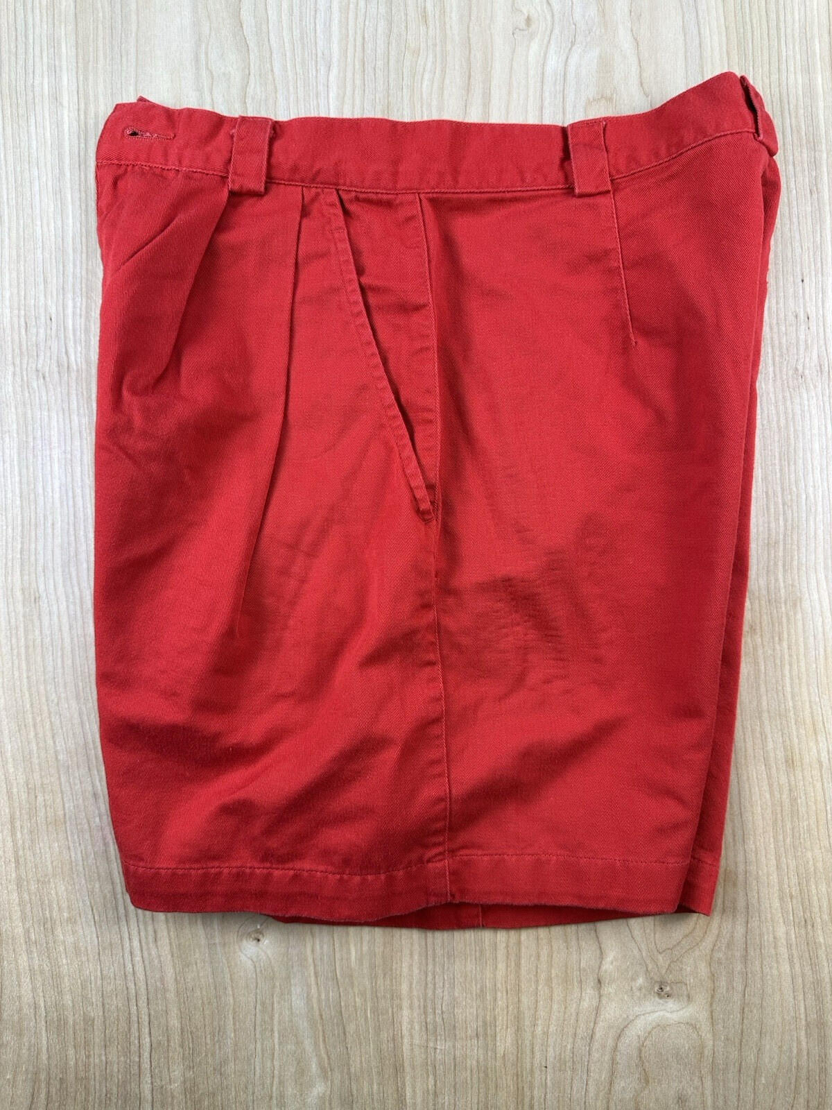 vintage 80's ESPRIT red pleated SHORTS all COTTON size 11/12 preppy NEW WAVE