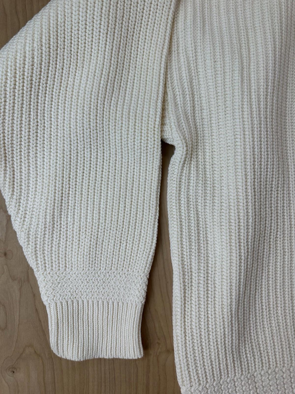 vintage 80's EDDIE BAUER henly SWEATER ribbed LARGE cotton FISHERMAN preppy