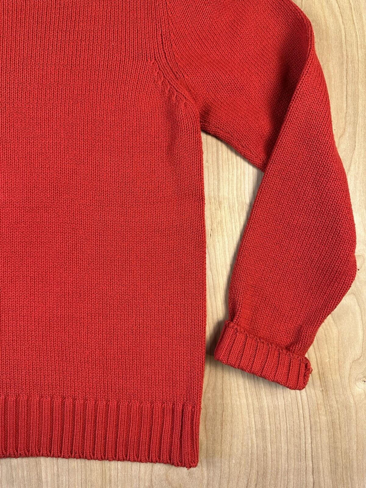 vintage 1980's CAT SWEATER handmade PUFFY SLEEVE red WHITE KITTY valley girl WOW
