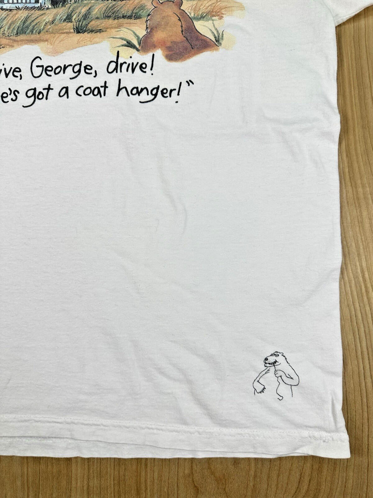 vintage 80's THE FAR SIDE t shirt Gary Larson LARGE comic COTTON