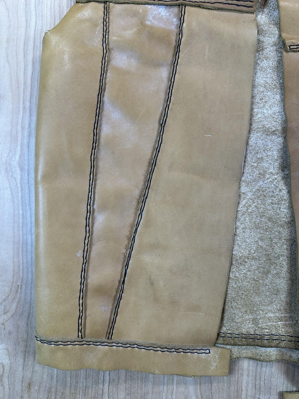 vintage 1970's LEATHER VEST handmade rough BIKER rocker STONER hippy BOHO